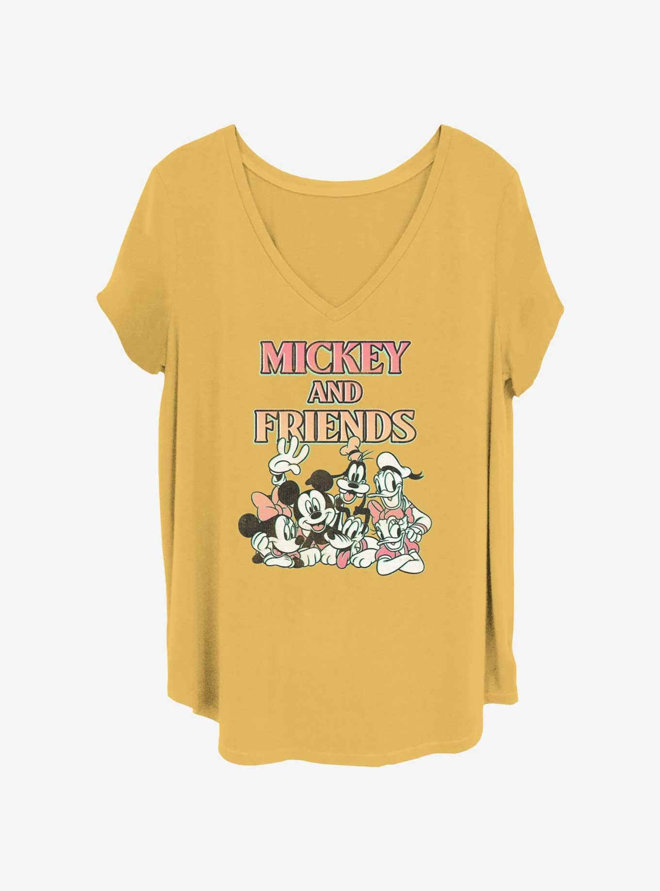 Disney Mickey Mouse Mickey Group Girls T-Shirt Plus Size, OCHRE, hi-res