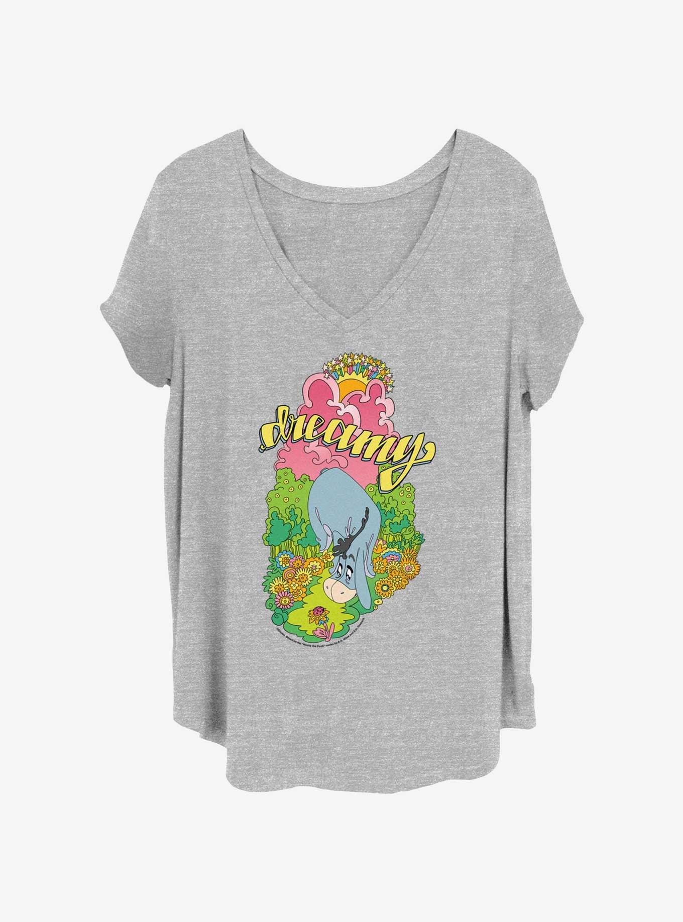 Disney Winnie The Pooh Groovy Eeyore Womens T-Shirt Plus Size, , hi-res