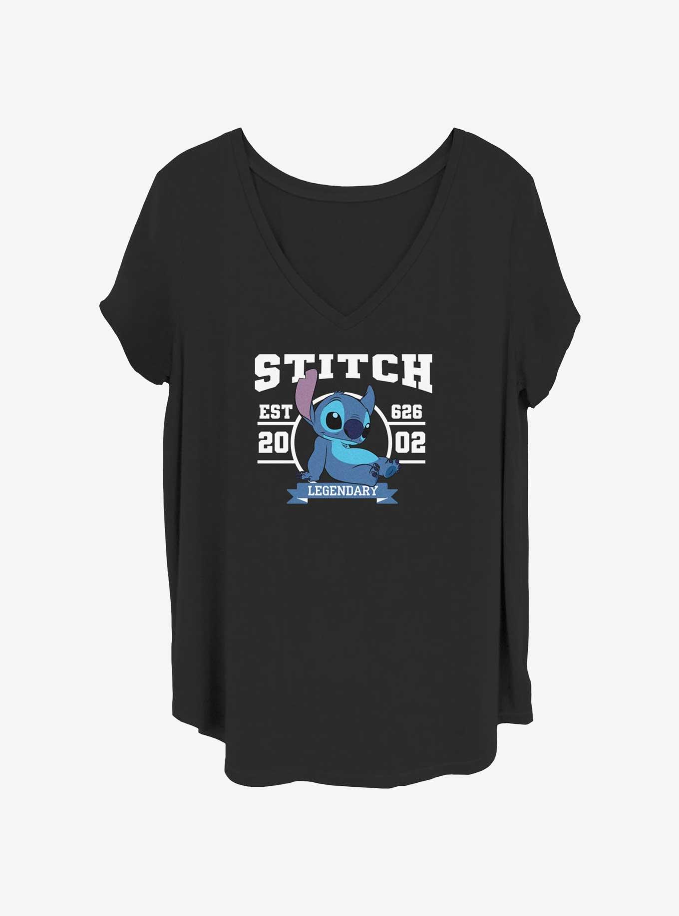 Disney Lilo & Stitch Est 2002 Womens T-Shirt Plus Size, BLACK, hi-res