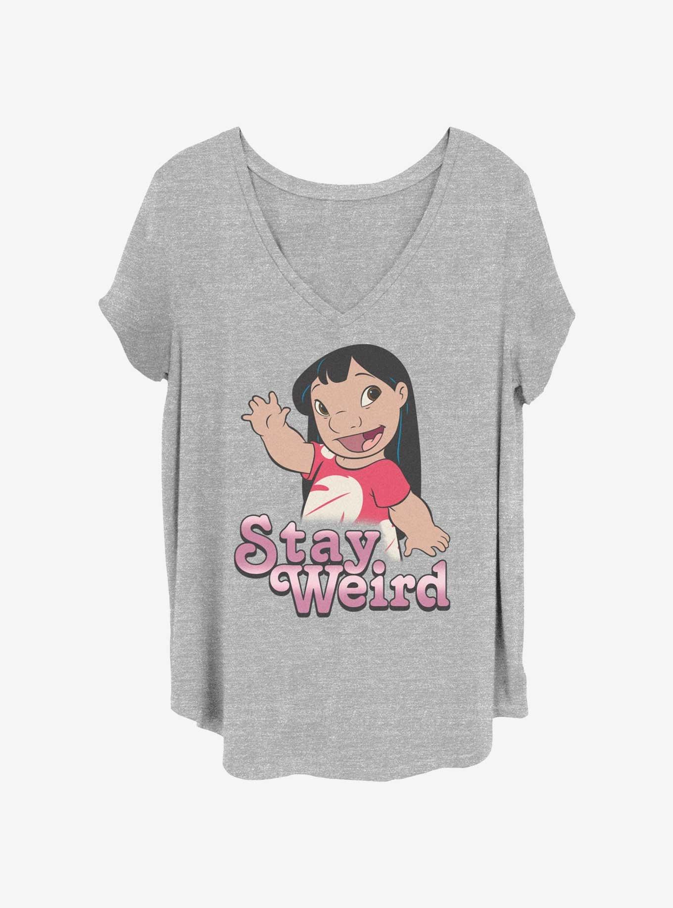 Disney Lilo & Stitch Stay Weird Womens T-Shirt Plus