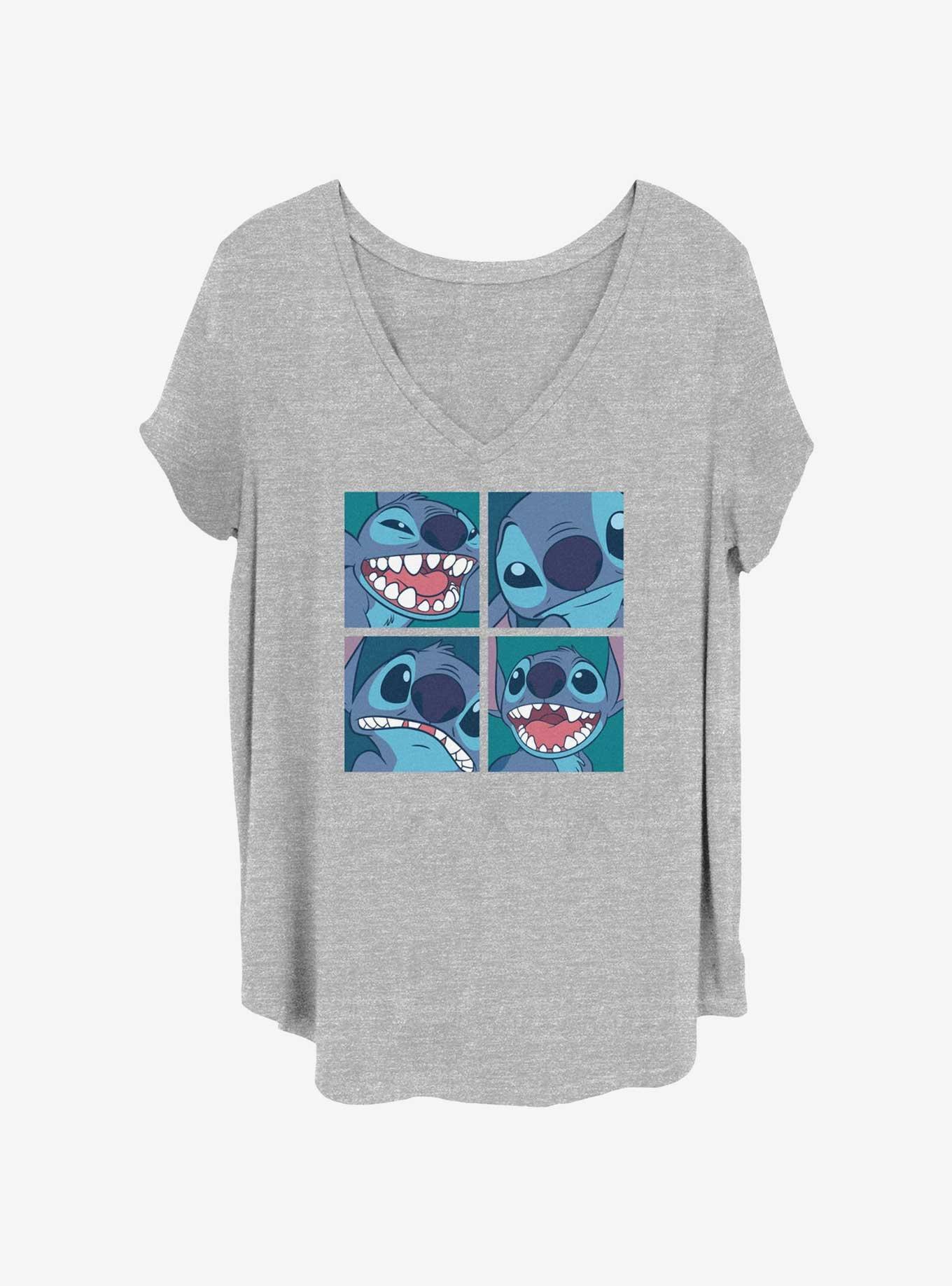 Disney Lilo & Stitch 4 Box Womens T-Shirt Plus Size, HEATHER GR, hi-res