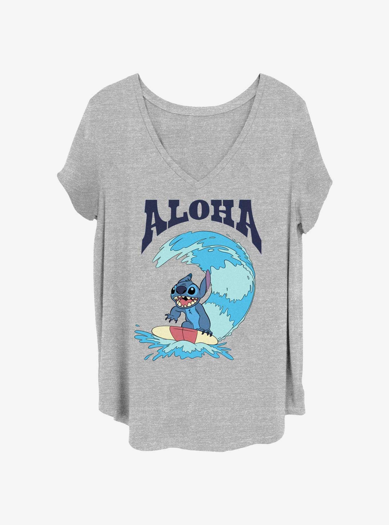 Disney Lilo & Stitch Aloha Stitch Surf Girls T-Shirt Plus Size, , hi-res