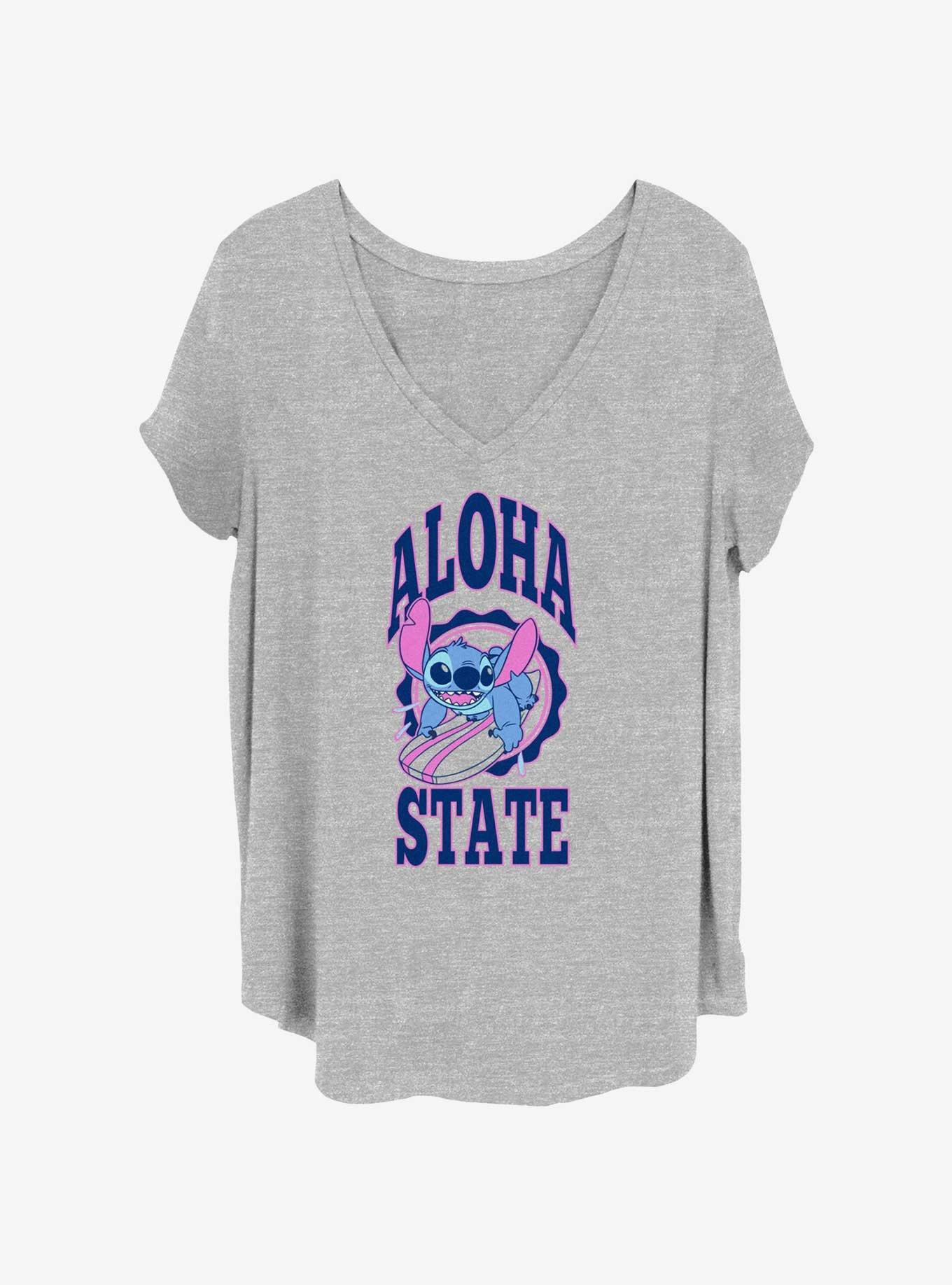 Disney Lilo & Stitch Aloha State Stitch Surf Girls T-Shirt Plus Size, , hi-res