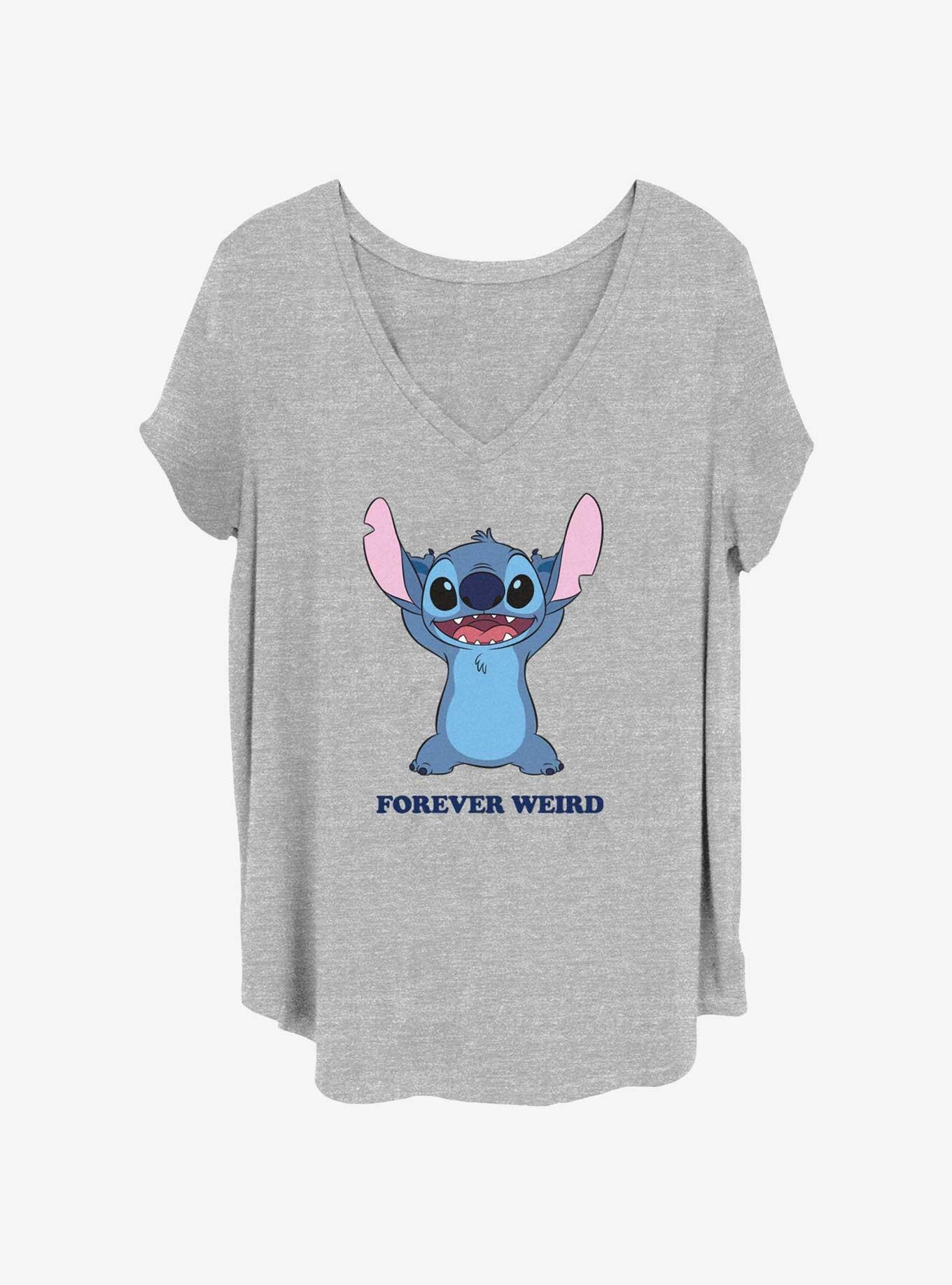 Disney Lilo & Stitch Forever Weird Womens T-Shirt Plus Size, HEATHER GR, hi-res