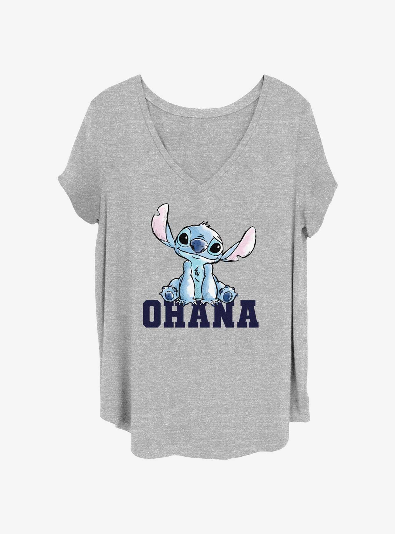 Disney Lilo & Stitch On Ohana Womens T-Shirt Plus Size, , hi-res