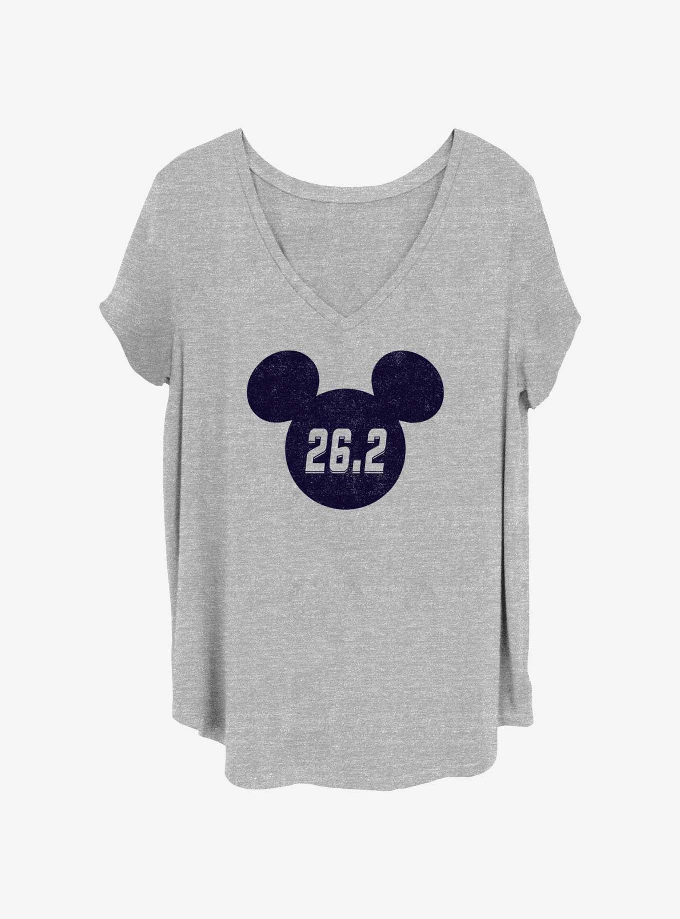 Disney Mickey Mouse Marathon Ears Womens T-Shirt Plus Size, HEATHER GR, hi-res