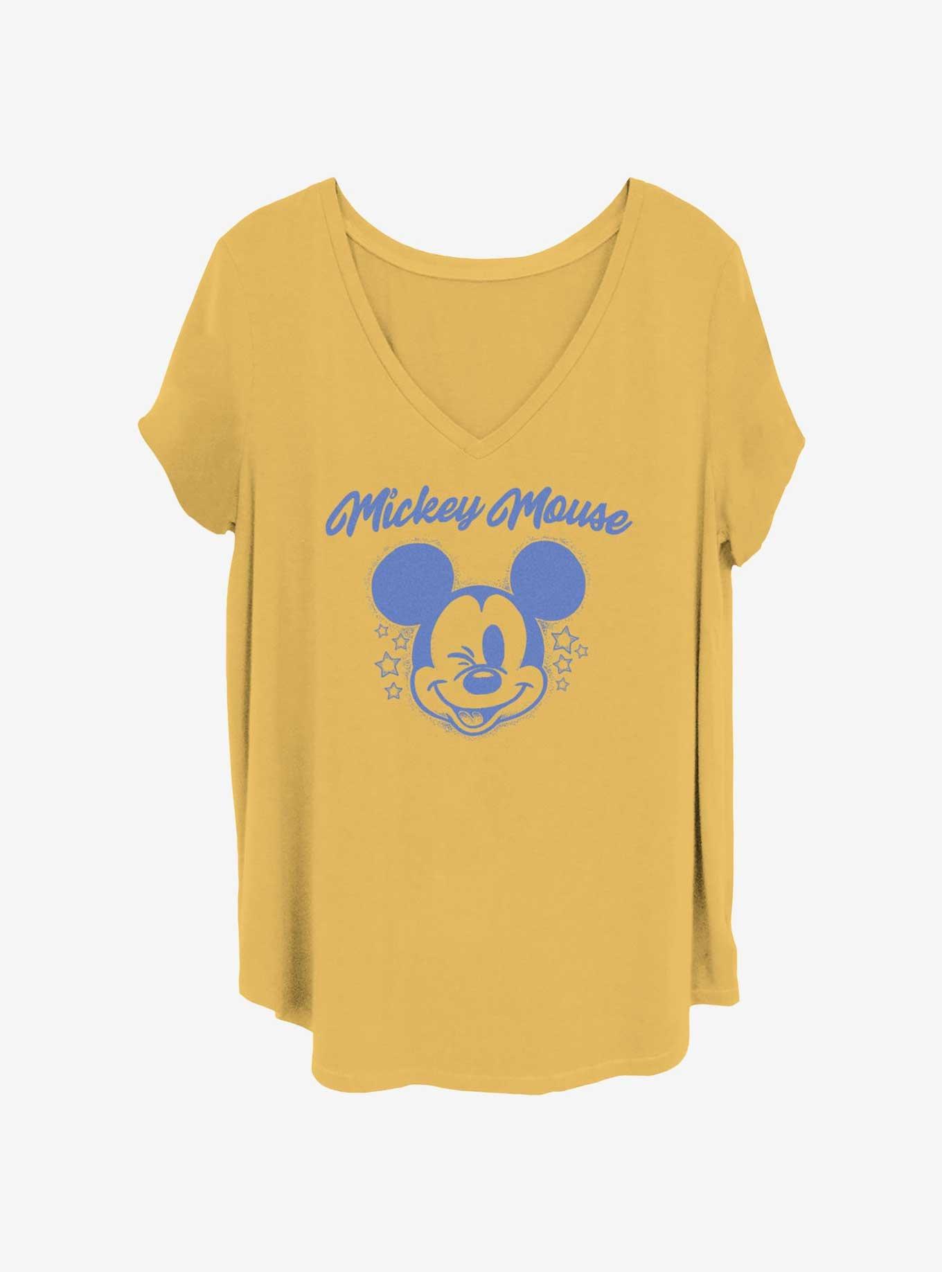 Disney Mickey Mouse Starry Mickey Womens T-Shirt Plus Size, OCHRE, hi-res