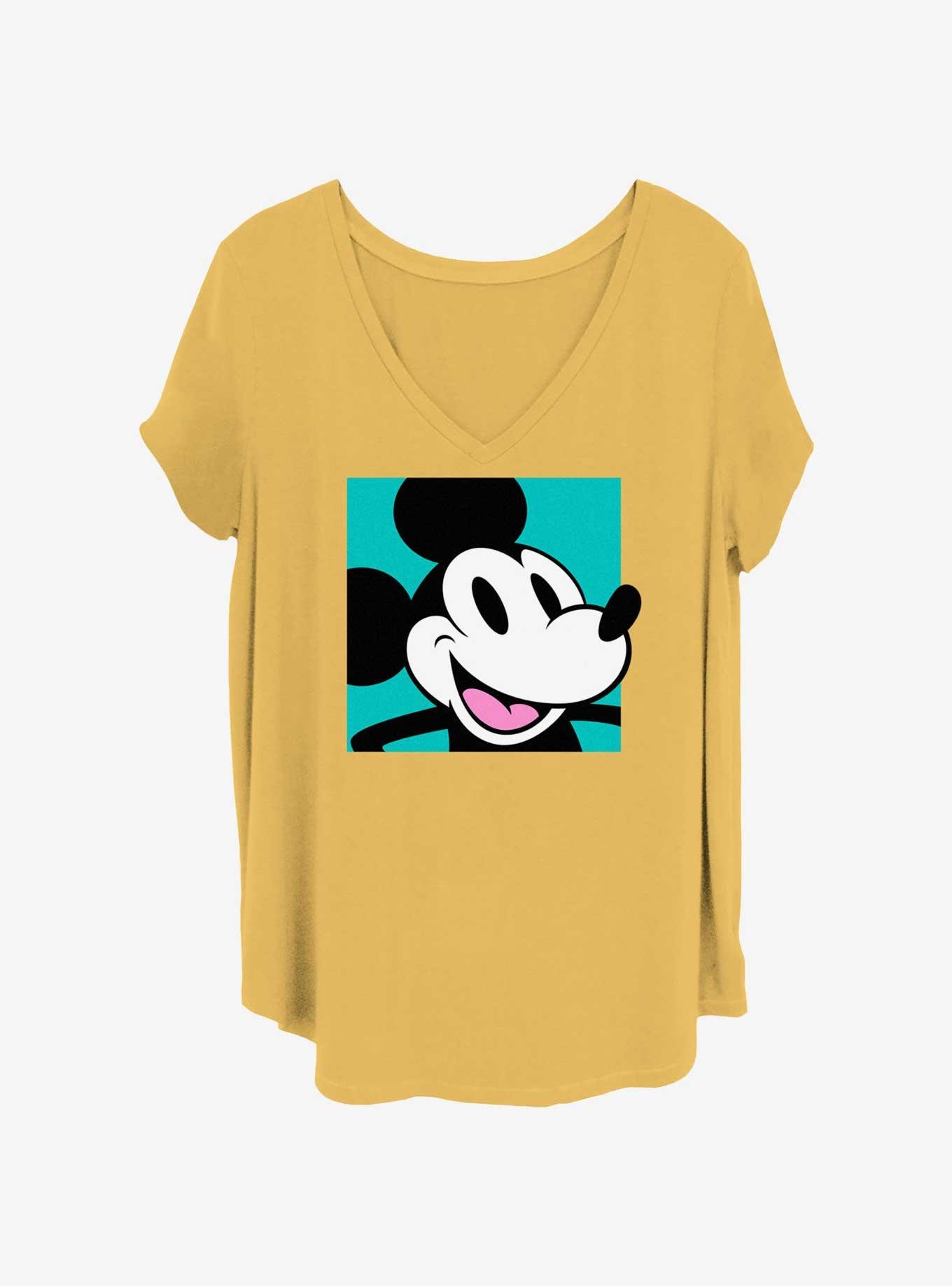 Disney Mickey Mouse Dis Mickey Simple Head Womens T-Shirt Plus Size, , hi-res