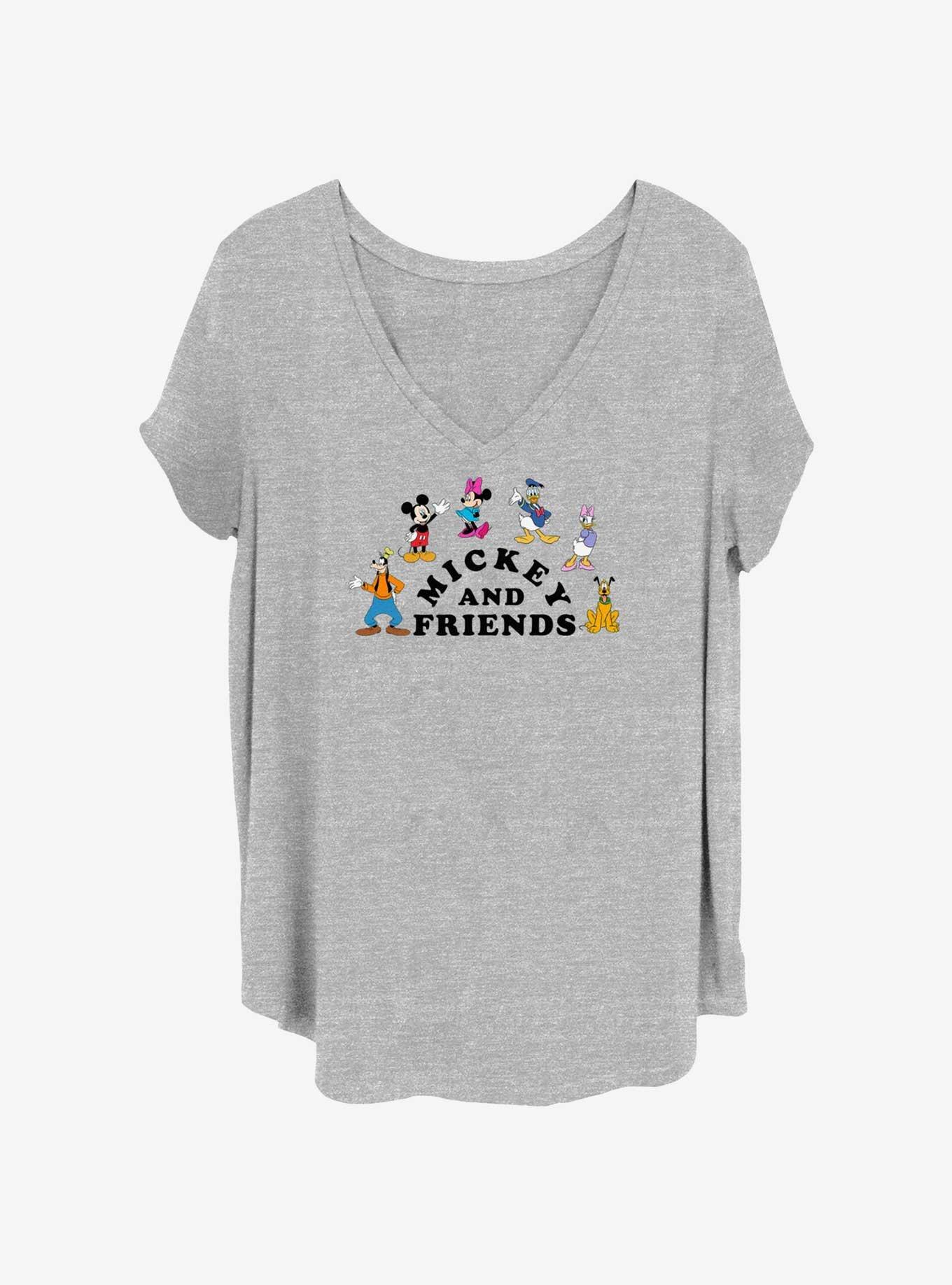 Disney Mickey Mouse Mickey And Friends Arch Womens T-Shirt Plus Size, HEATHER GR, hi-res