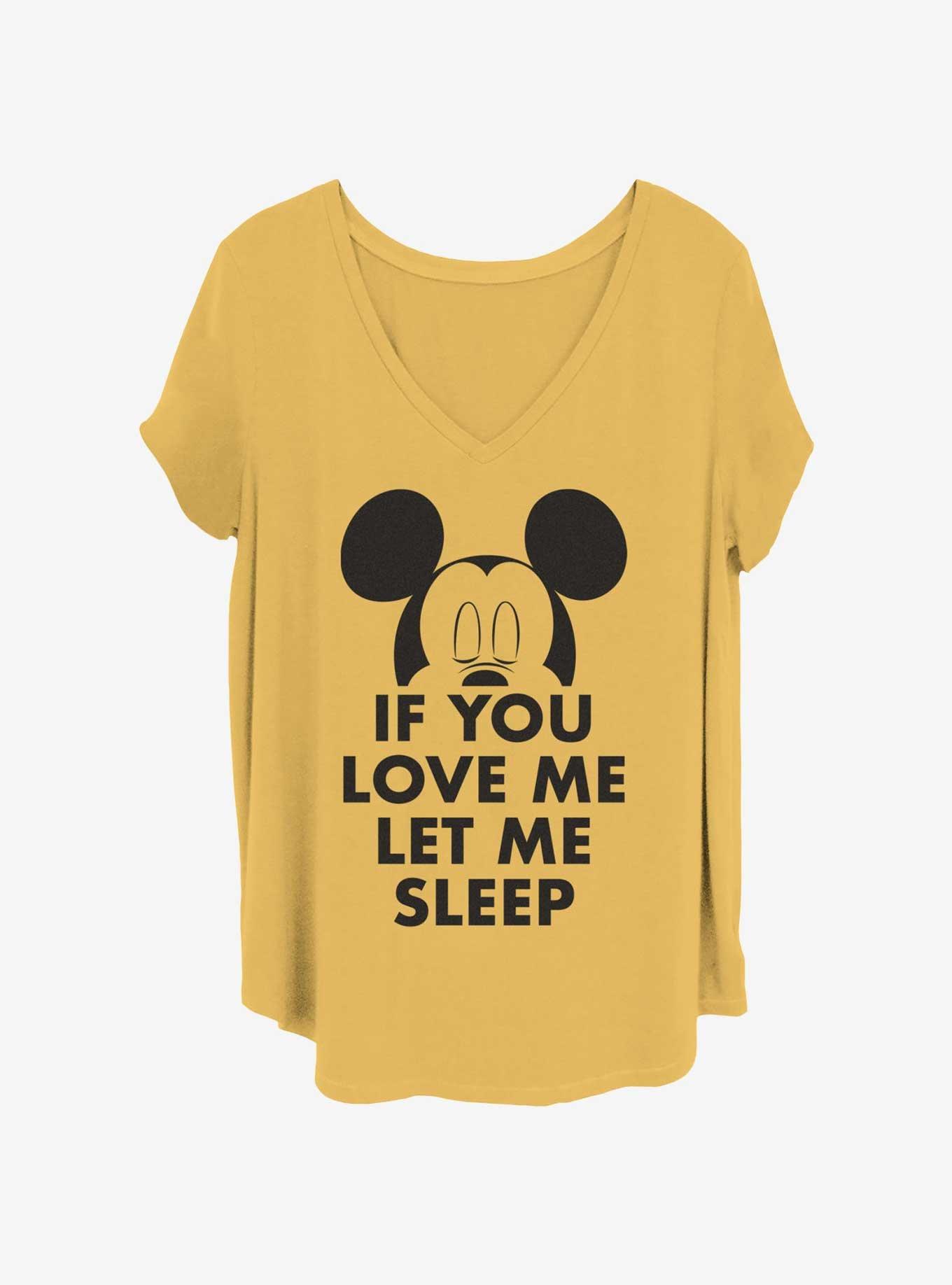 Disney Mickey Mouse Let Me Sleep Girls T-Shirt Plus Size, OCHRE, hi-res