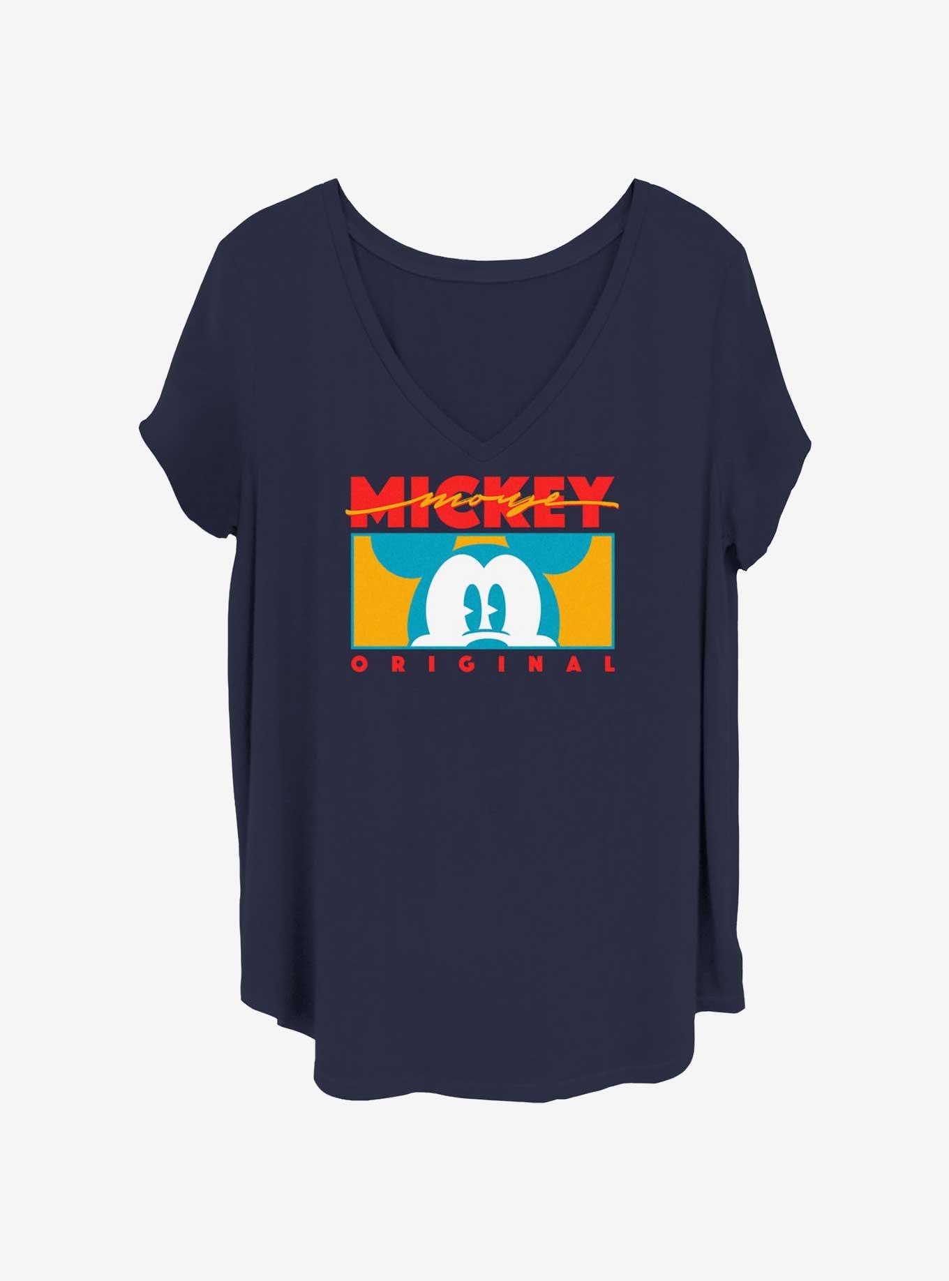 Disney Mickey Mouse Mickey Springs Original Womens T-Shirt Plus Size, NAVY, hi-res