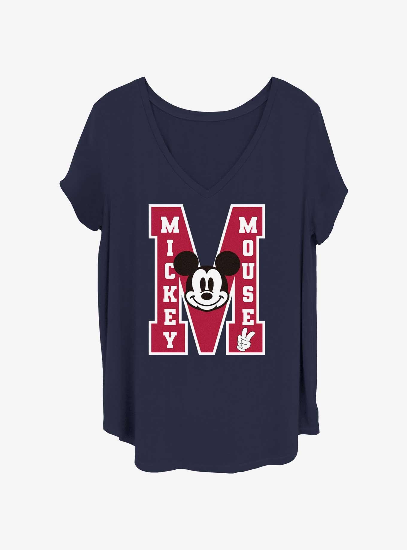 Disney Mickey Mouse M Mickey Mouse Womens T-Shirt Plus Size, , hi-res