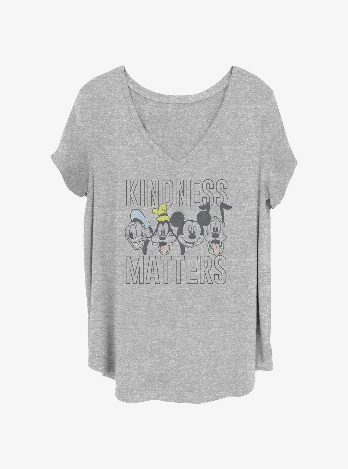 Disney Mickey Mouse Kindness Matters Womens T-Shirt Plus Size, , hi-res