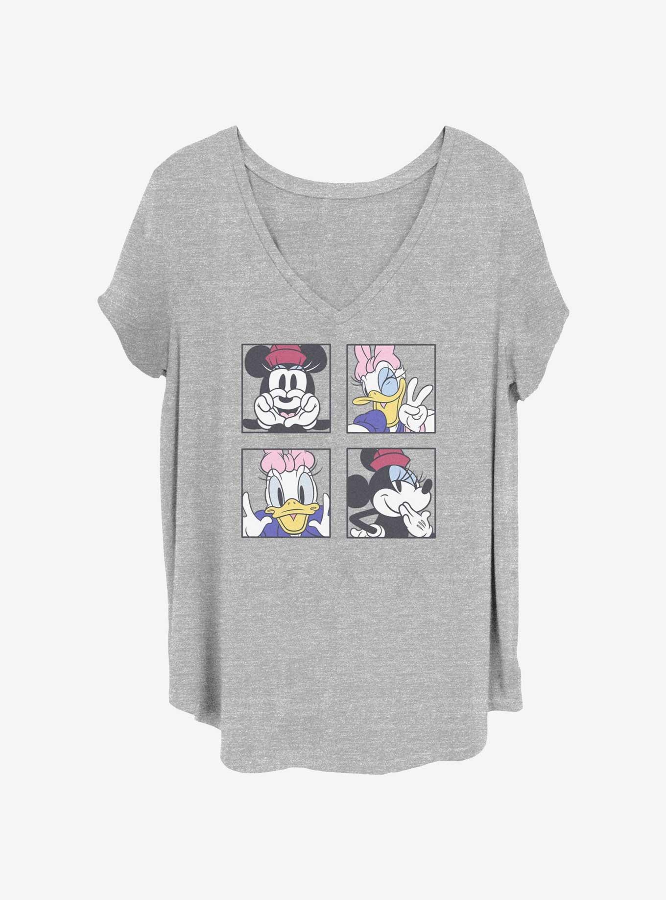 Disney Mickey Mouse Minnie And Daisy Selfies Womens T-Shirt Plus Size, , hi-res