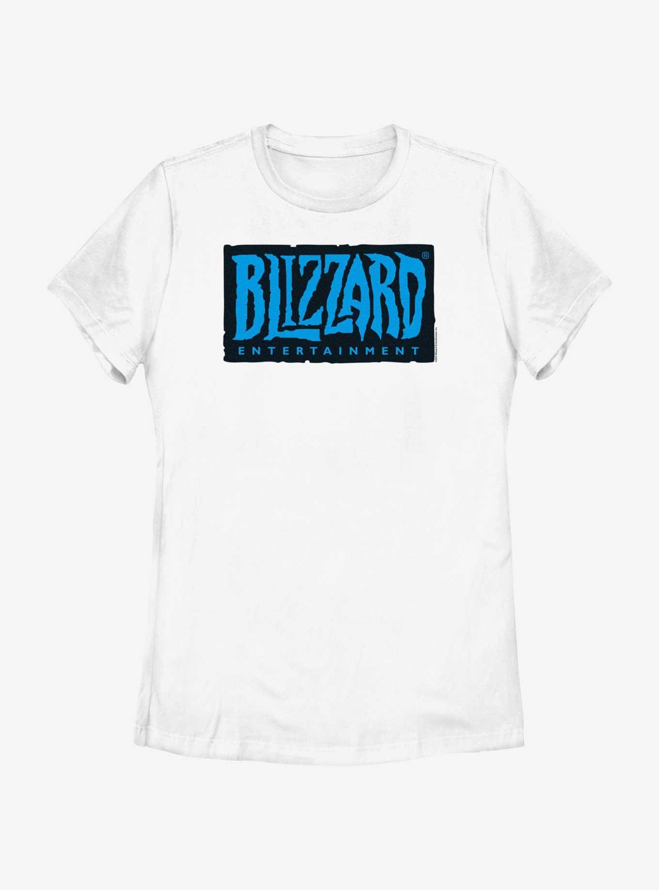 World of Warcraft Blizzard Logo Womens T-Shirt, WHITE, hi-res