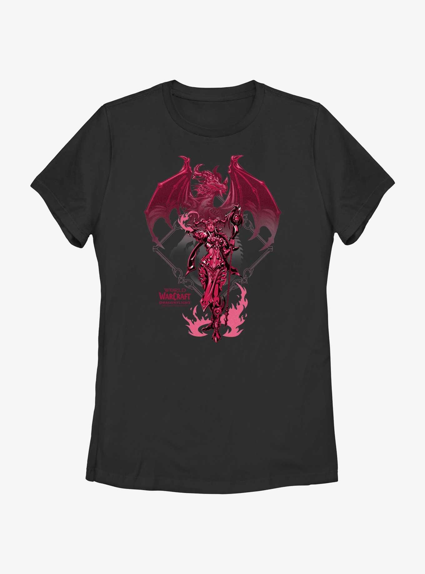 World of Warcraft Alexstrasza Womens T-Shirt, BLACK, hi-res