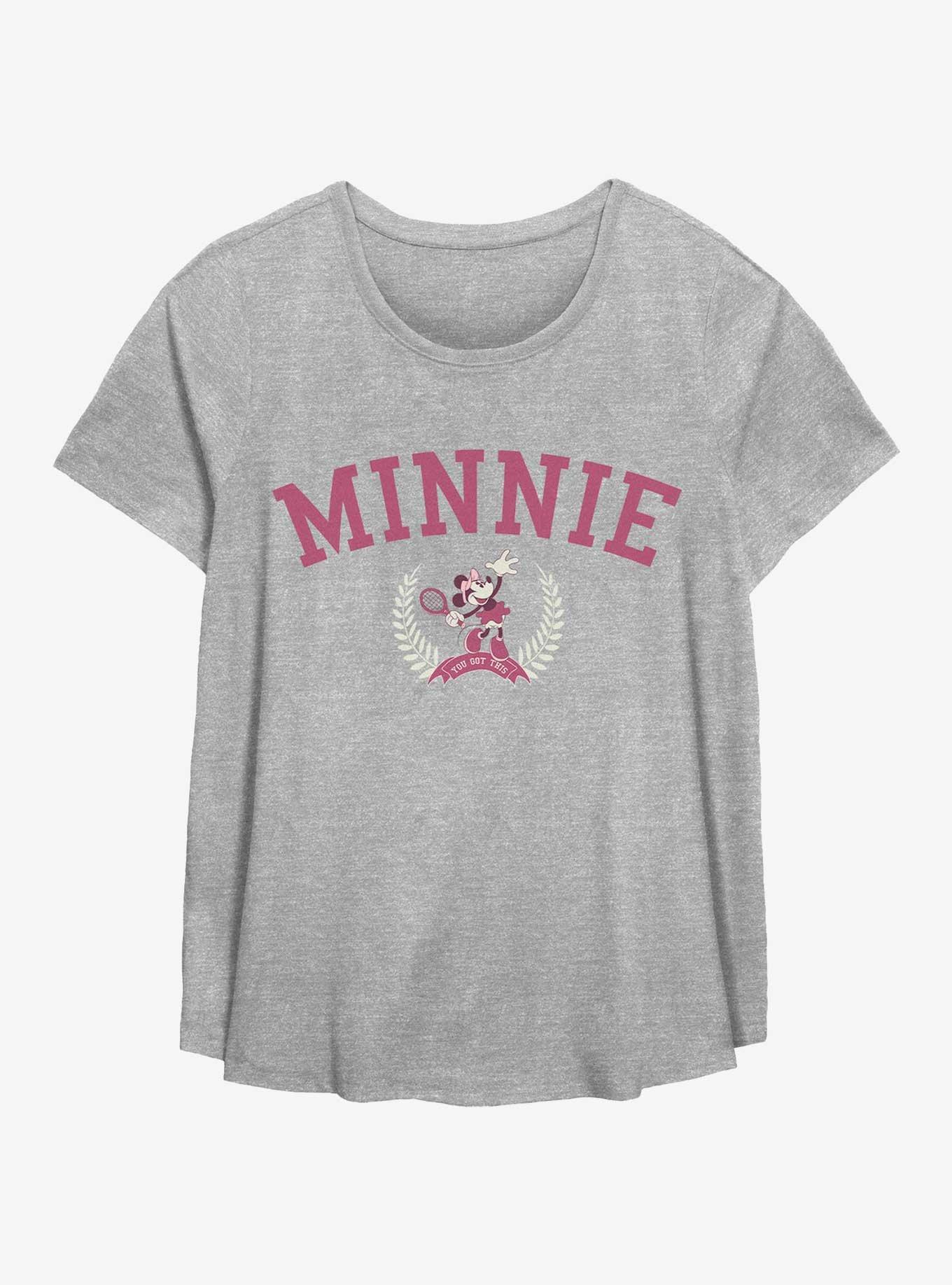 Disney Minnie Mouse Tennis Womens T-Shirt Plus