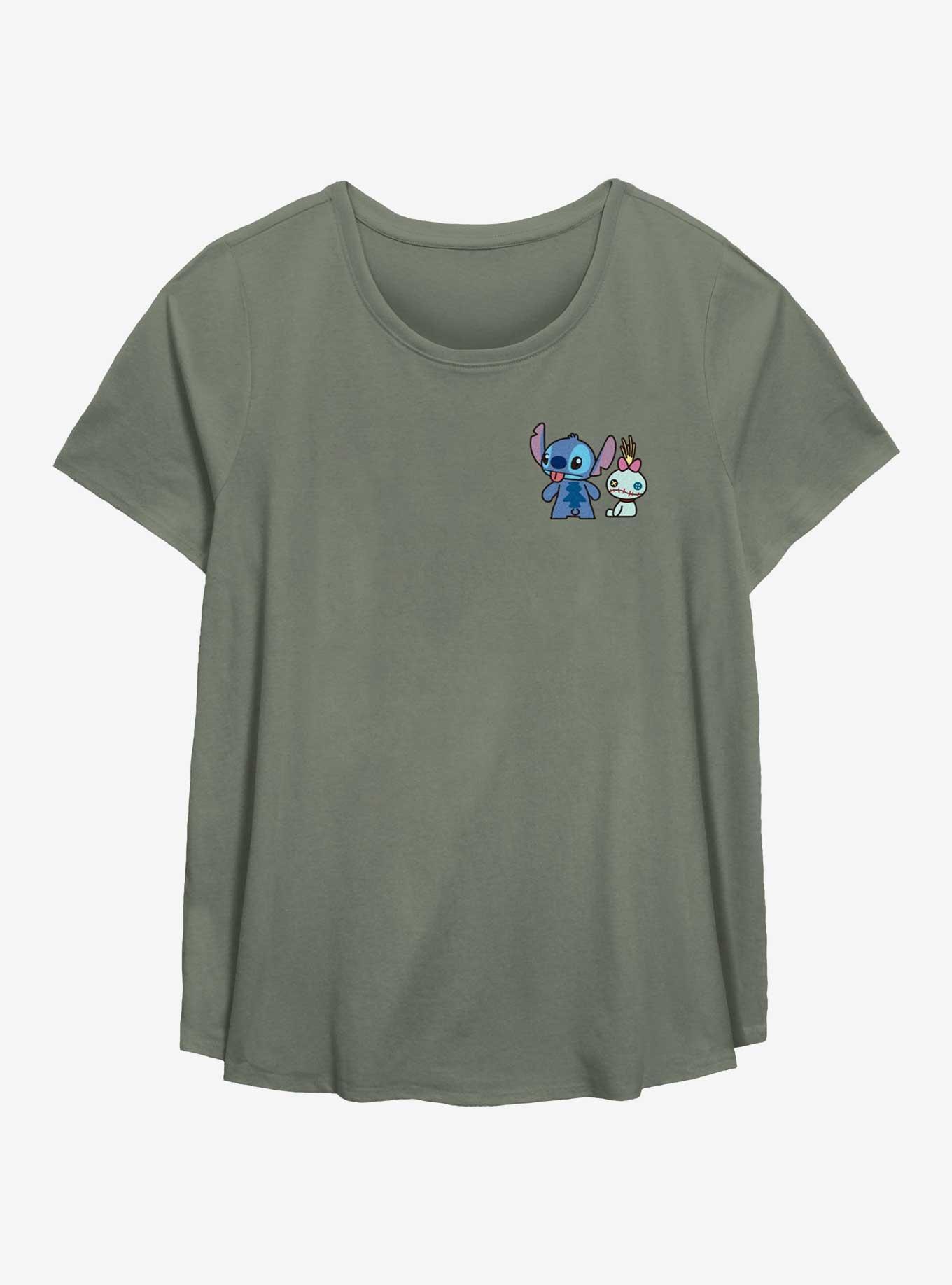 Disney Lilo & Stitch Little Stitch And Scrump Womens T-Shirt Plus Size, , hi-res