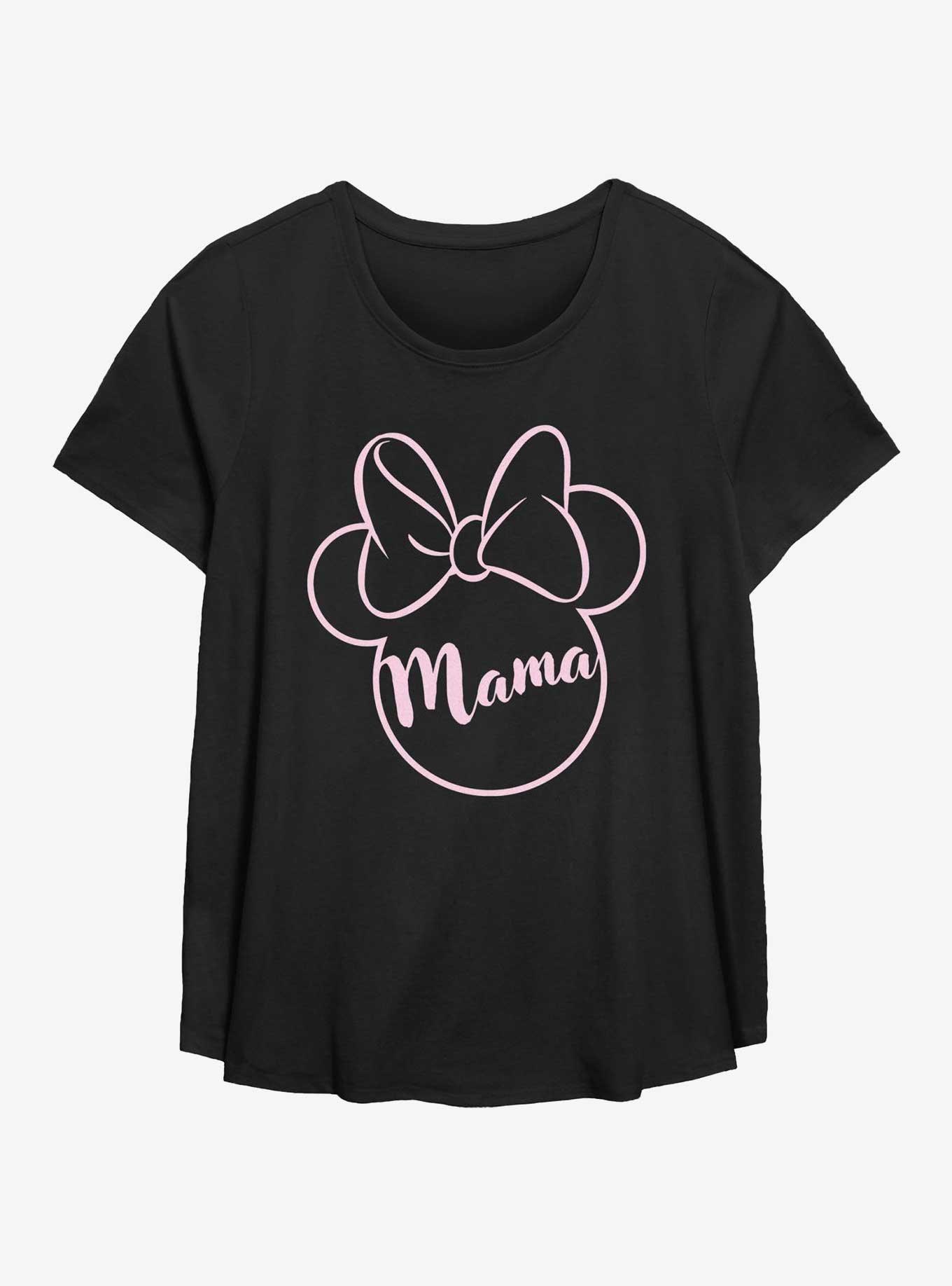 Disney Minnie Mouse Minnie Mama Womens T-Shirt Plus Size, BLACK, hi-res