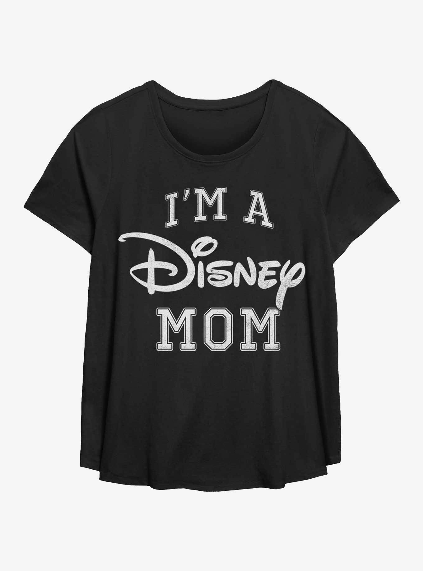 Disney A Disney Mom Womens T-Shirt Plus Size, BLACK, hi-res