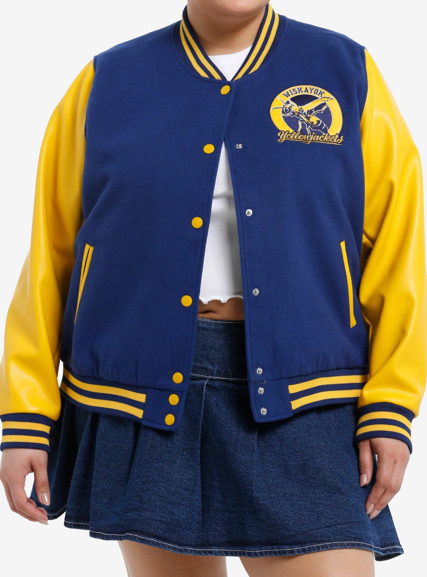 Yellowjackets Soccer Team Girls Varsity Jacket Plus Size, , hi-res