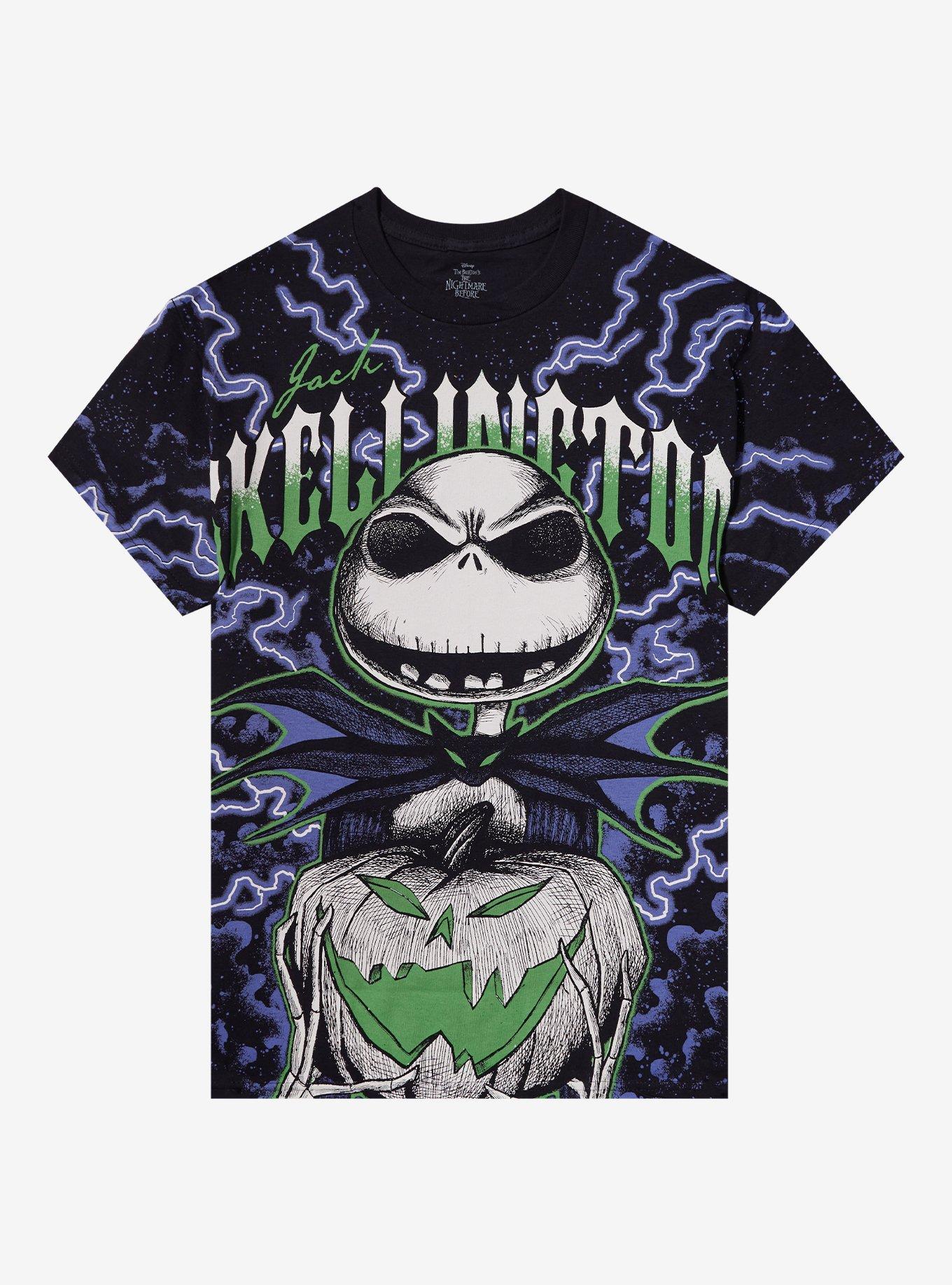 The Nightmare Before Christmas Jack Lightning Pumpkin T-Shirt, , hi-res