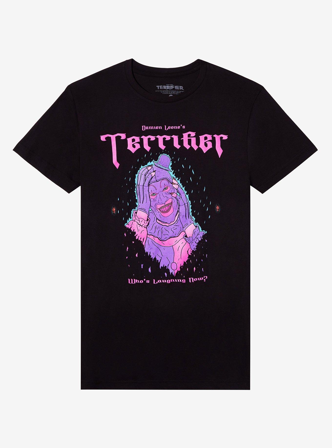 Terrifier Art The Clown Who's Laughing Now? T-Shirt, , hi-res