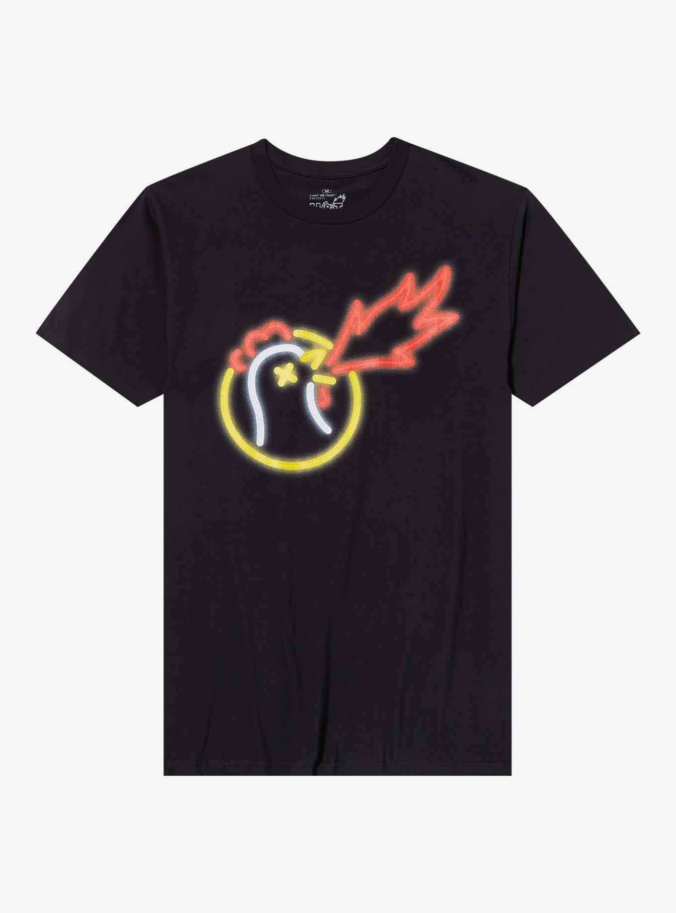 Hot Ones Logo T-Shirt, BLACK, hi-res