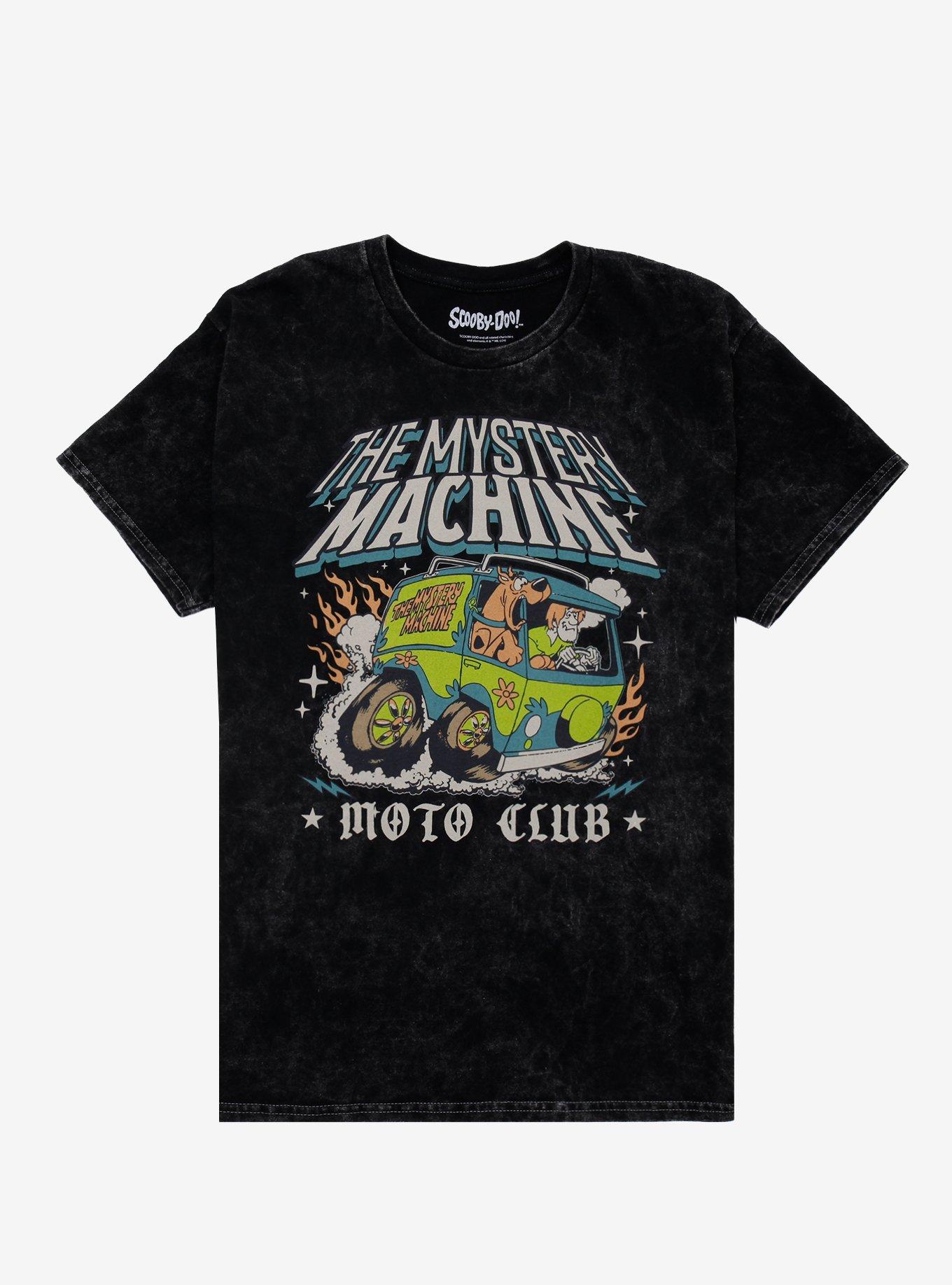 Scooby-Doo! Mystery Machine Moto Club Dark Wash T-Shirt, , hi-res