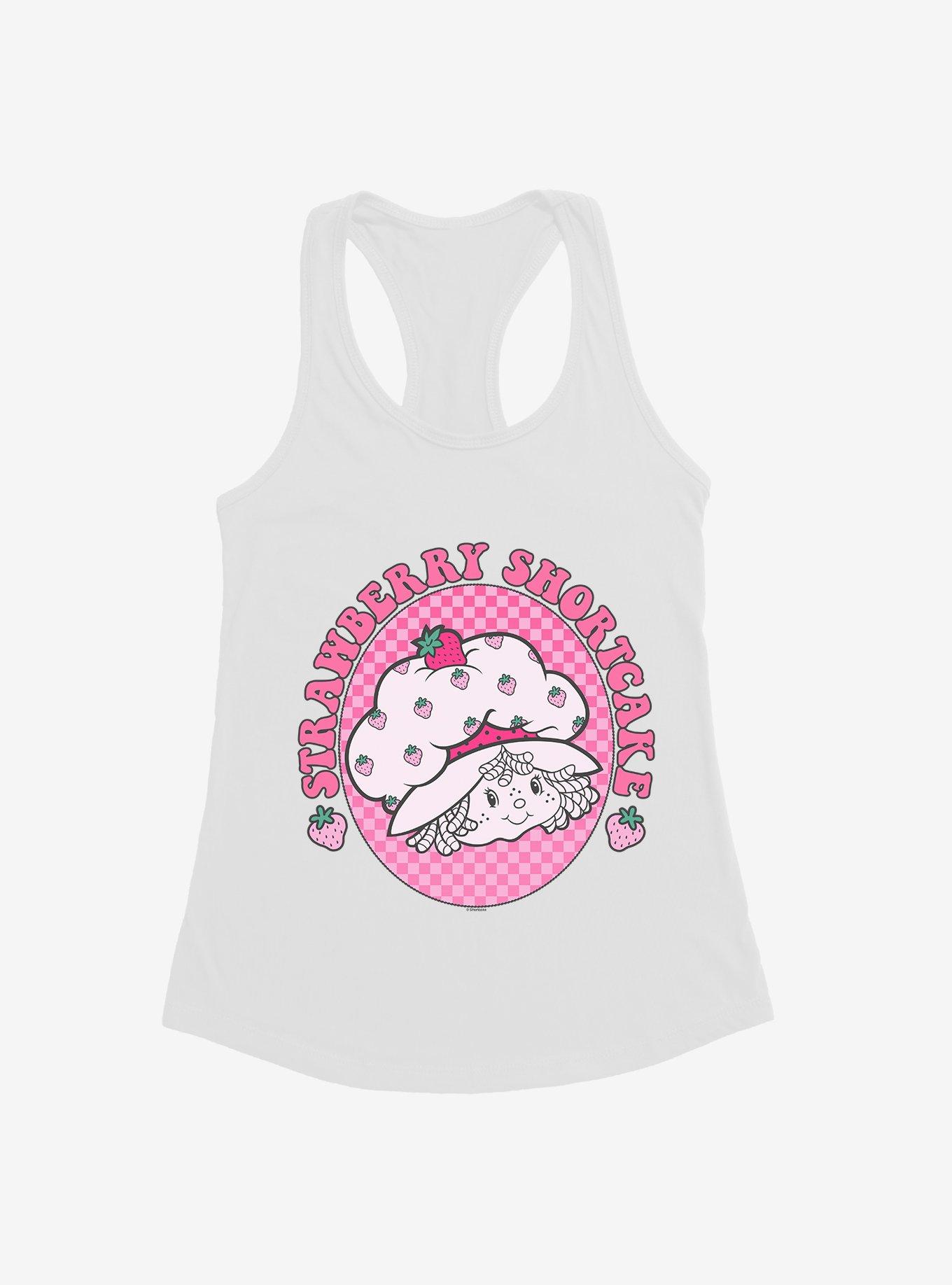 Strawberry Shortcake Pink Berries Womens Tank Top, WHITE, hi-res