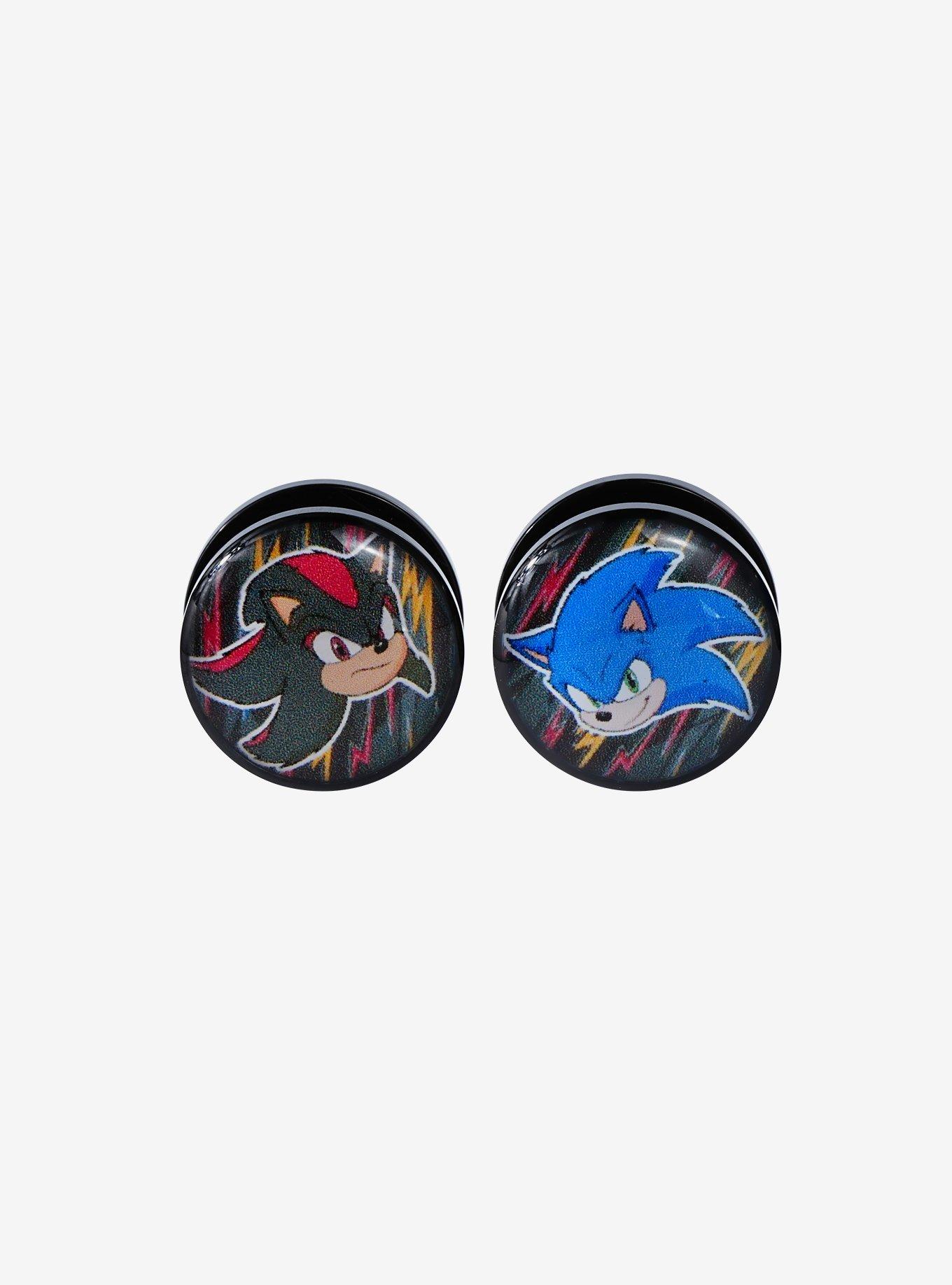 Sonic The Hedgehog Acrylic Sonic & Shadow Plug 2 Pack, MULTI, hi-res