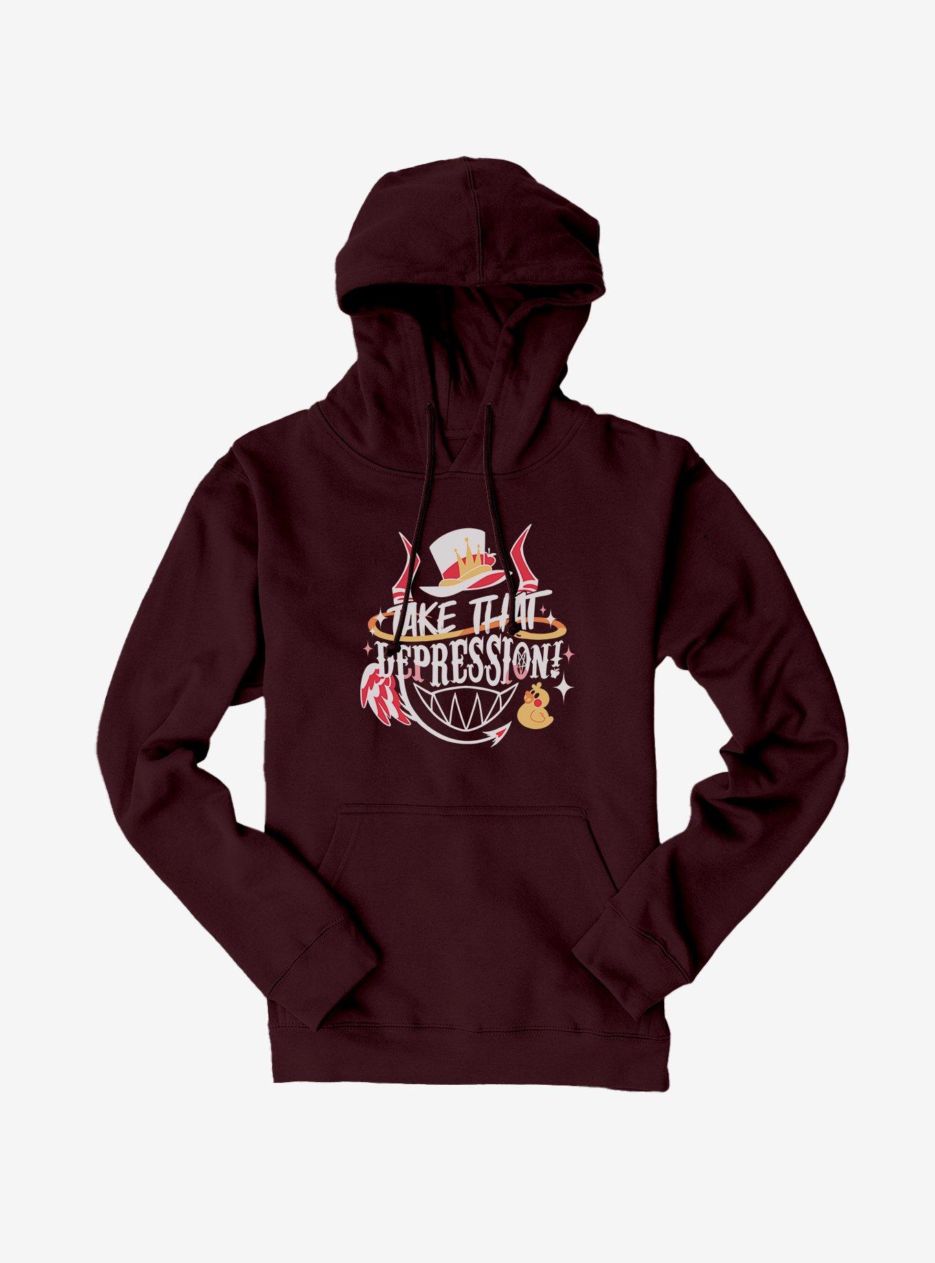 Hazbin Hotel Lucifer Take That Depression Hoodie, , hi-res