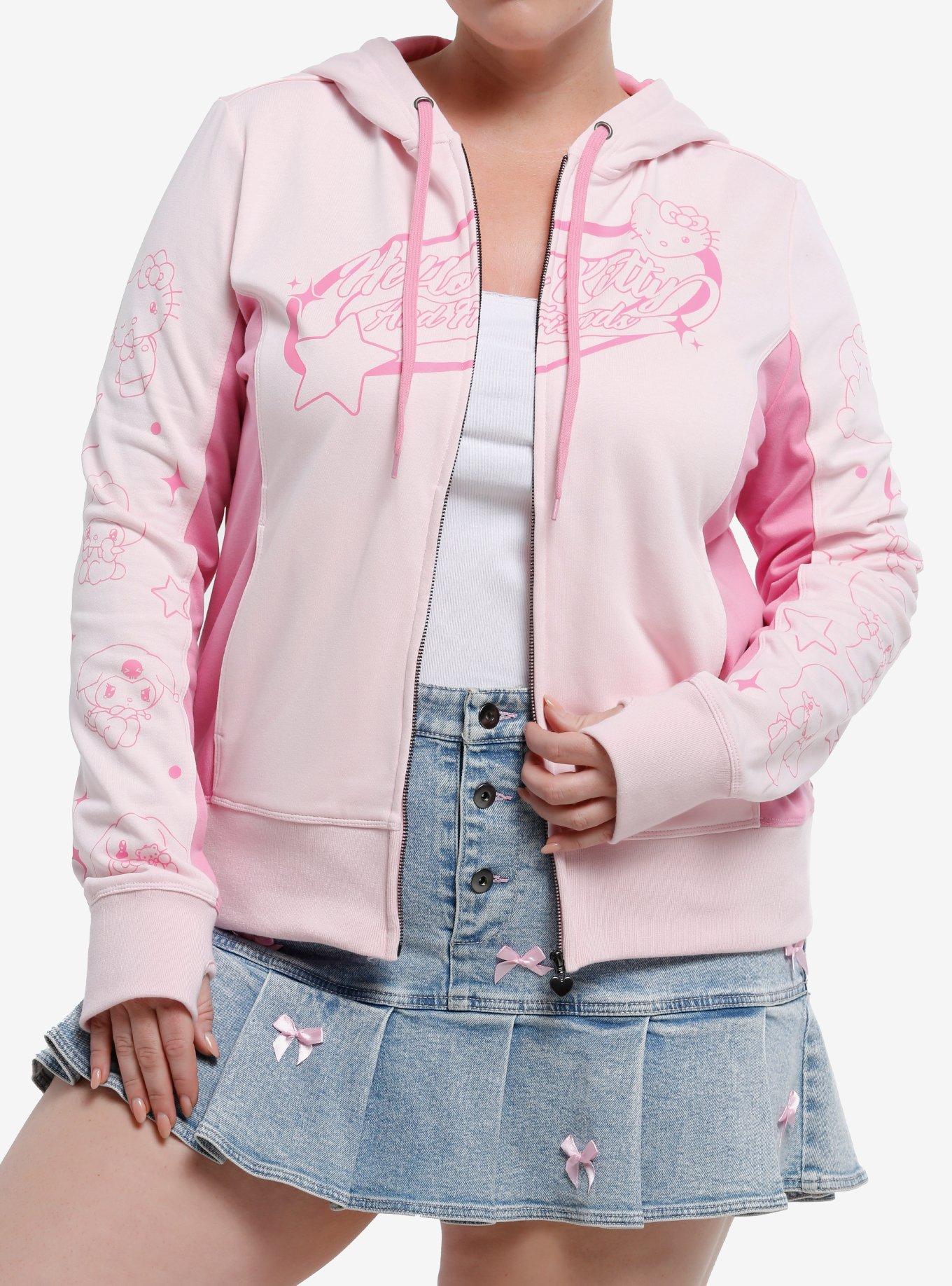 Hello Kitty And Friends Missing You Girls Slim Fit Hoodie Plus Size, , hi-res