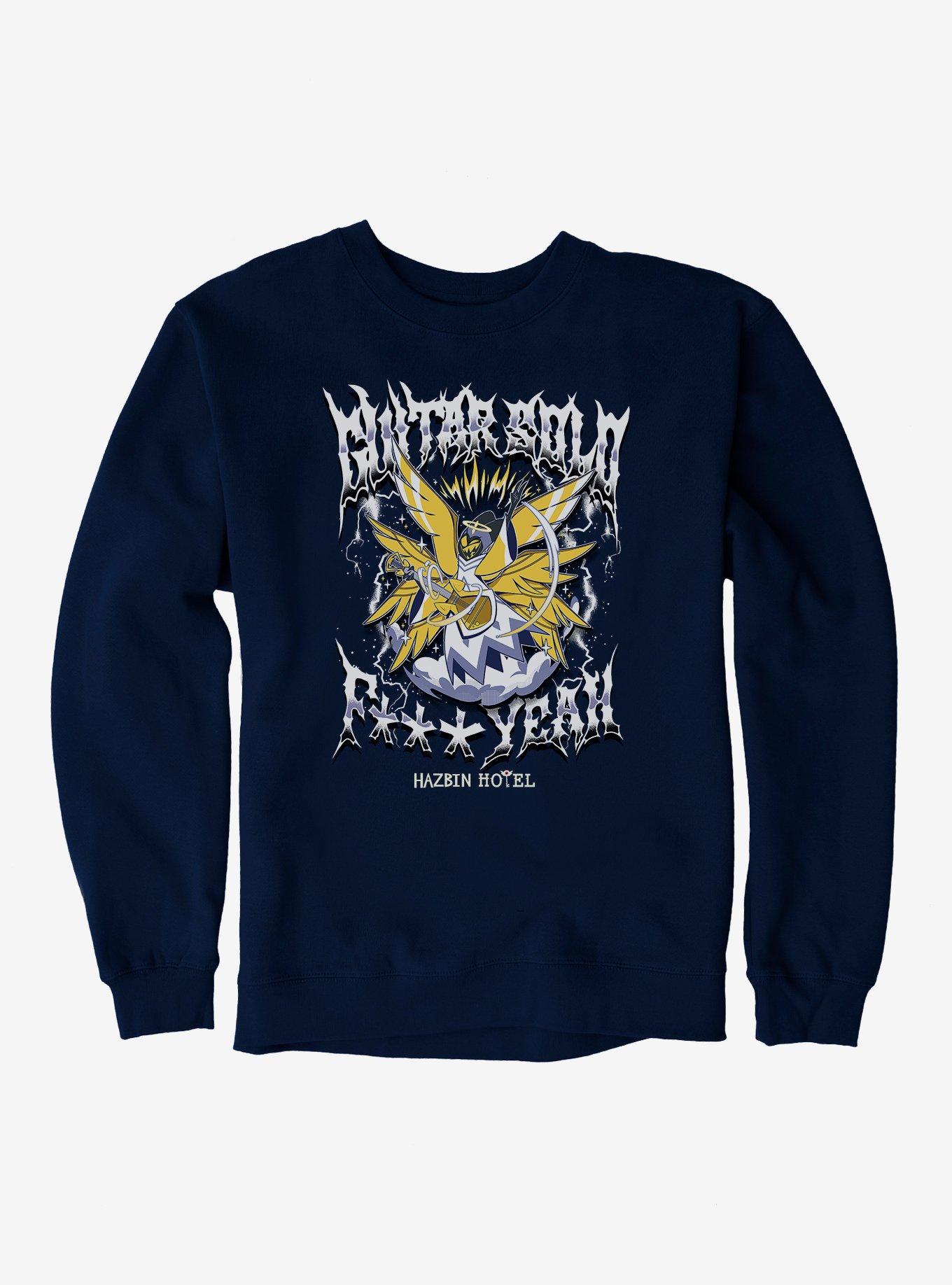 Hazbin Hotel Adam Guitar Solo Sweatshirt, NAVY, hi-res