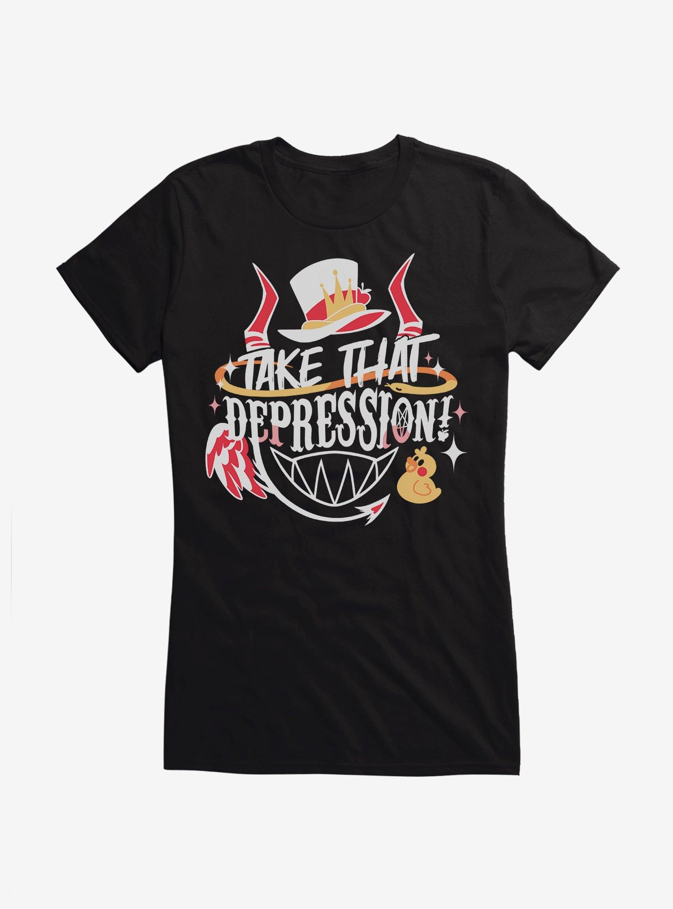 Hazbin Hotel Lucifer Take That Depression Girls T-Shirt, , hi-res