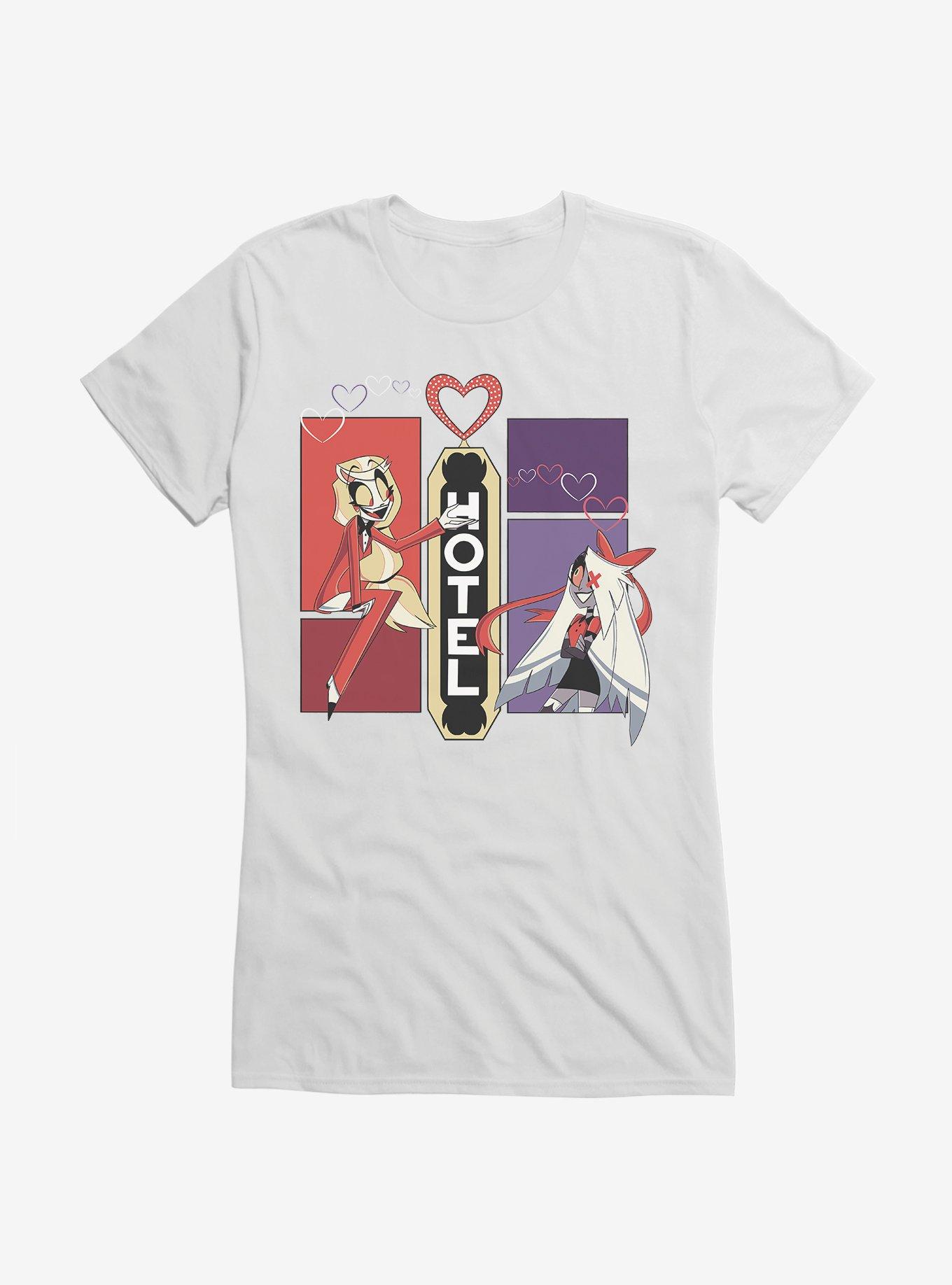 Hazbin Hotel Charlie & Vaggie Girls T-Shirt, WHITE, hi-res