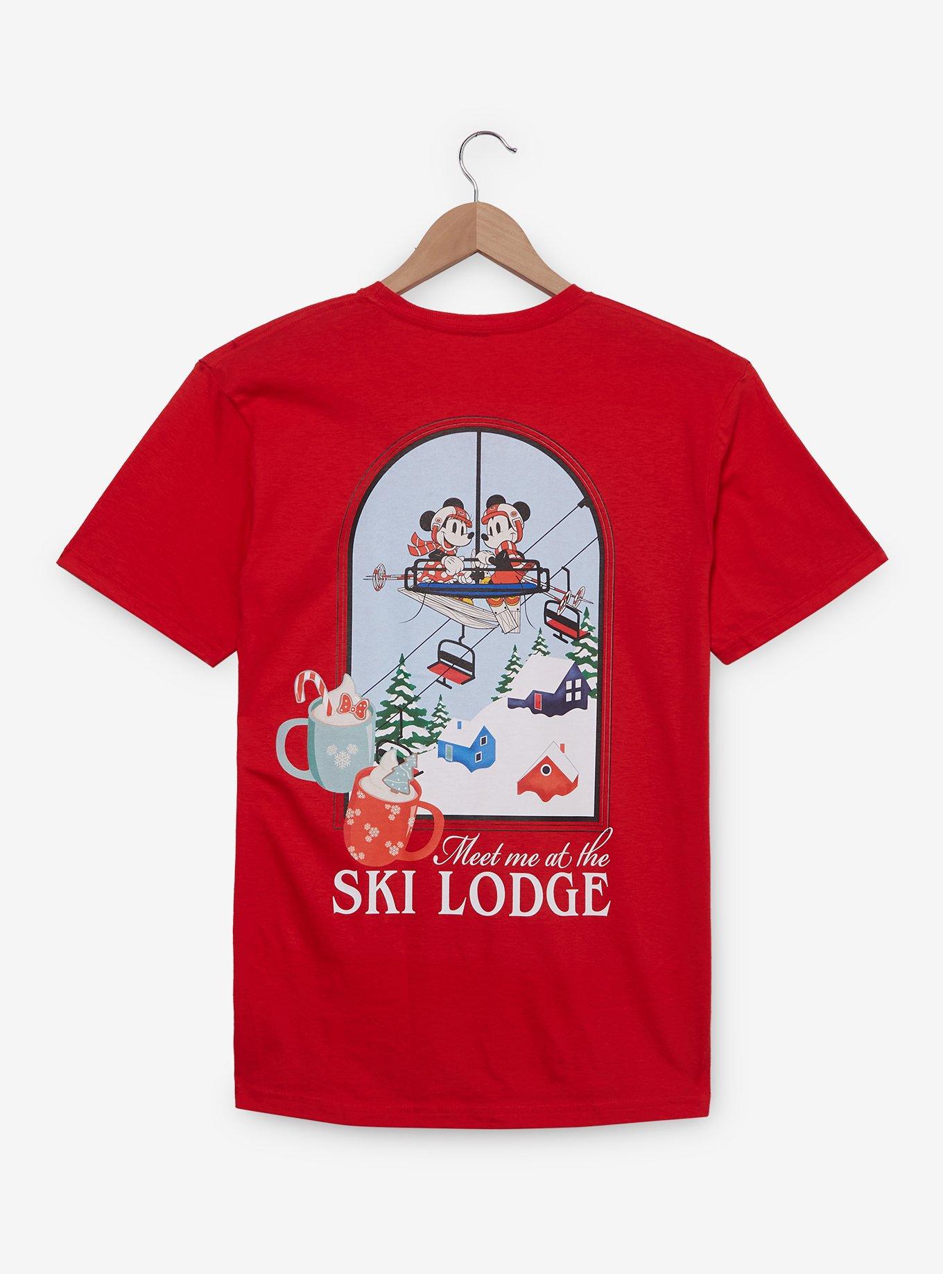 Disney Mickey & Minnie Ski Lodge Scenic T-Shirt — BoxLunch Exclusive, , hi-res