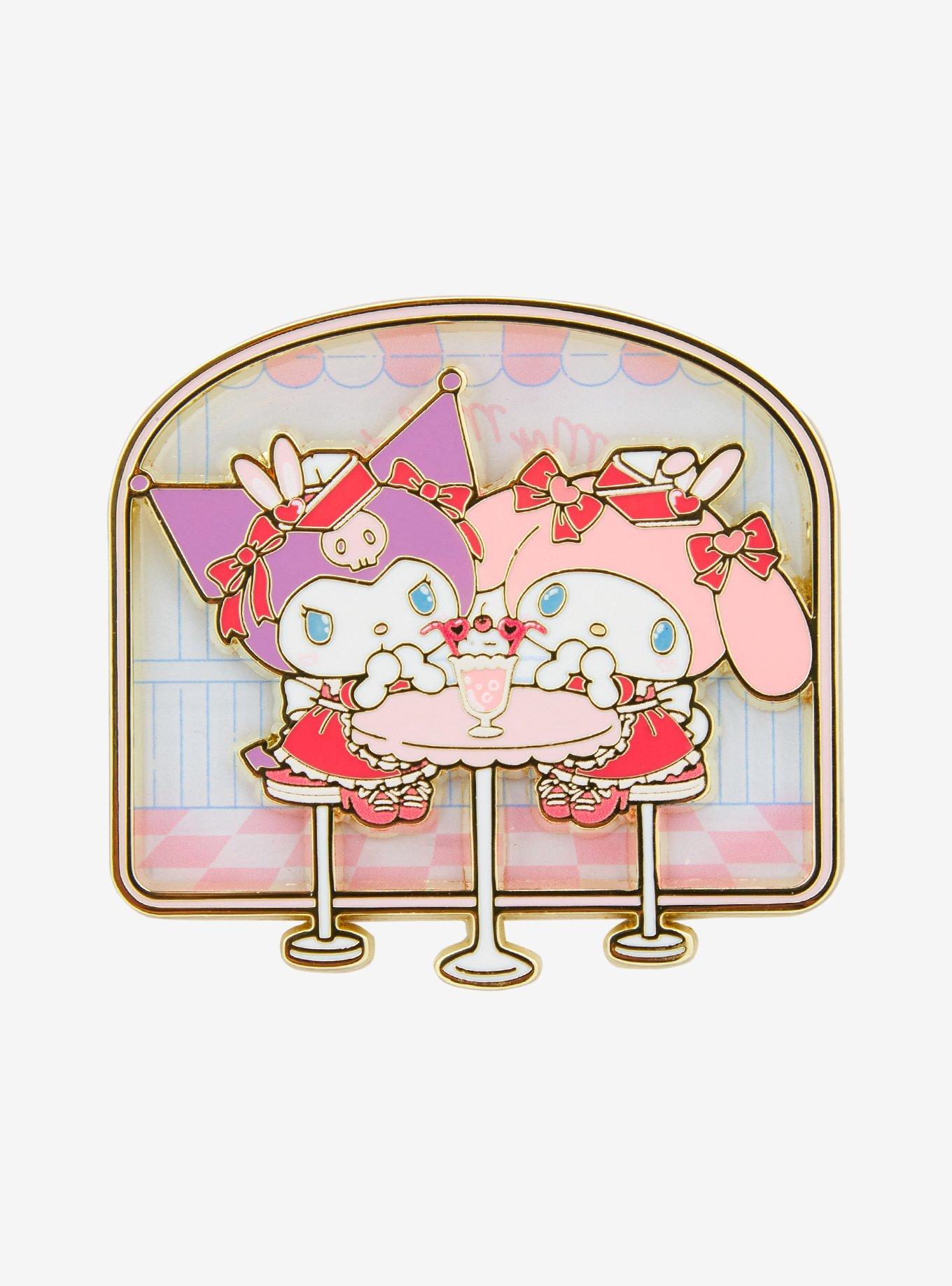 Sanrio Kuromi & My Melody Diner Scene Enamel Pin - BoxLunch Exclusive, , hi-res