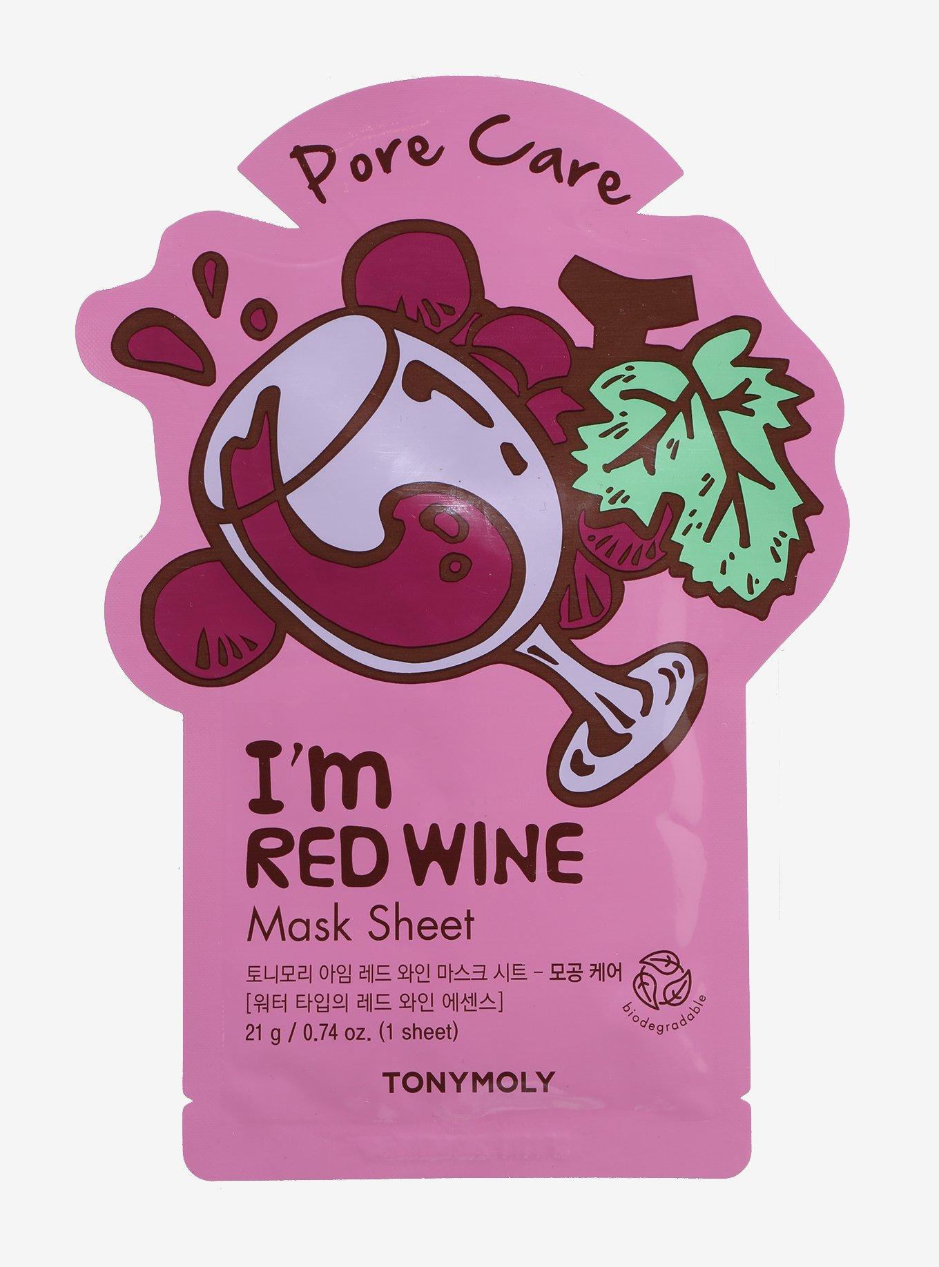 TONYMOLY I'm Red Wine Pore Care Facial Sheet Mask, , hi-res