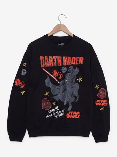 ★最新作★STAR WARS X Kith Vader Crewneck Kith x STAR WARS Darth Vader Quarter Zip Black PH Men's