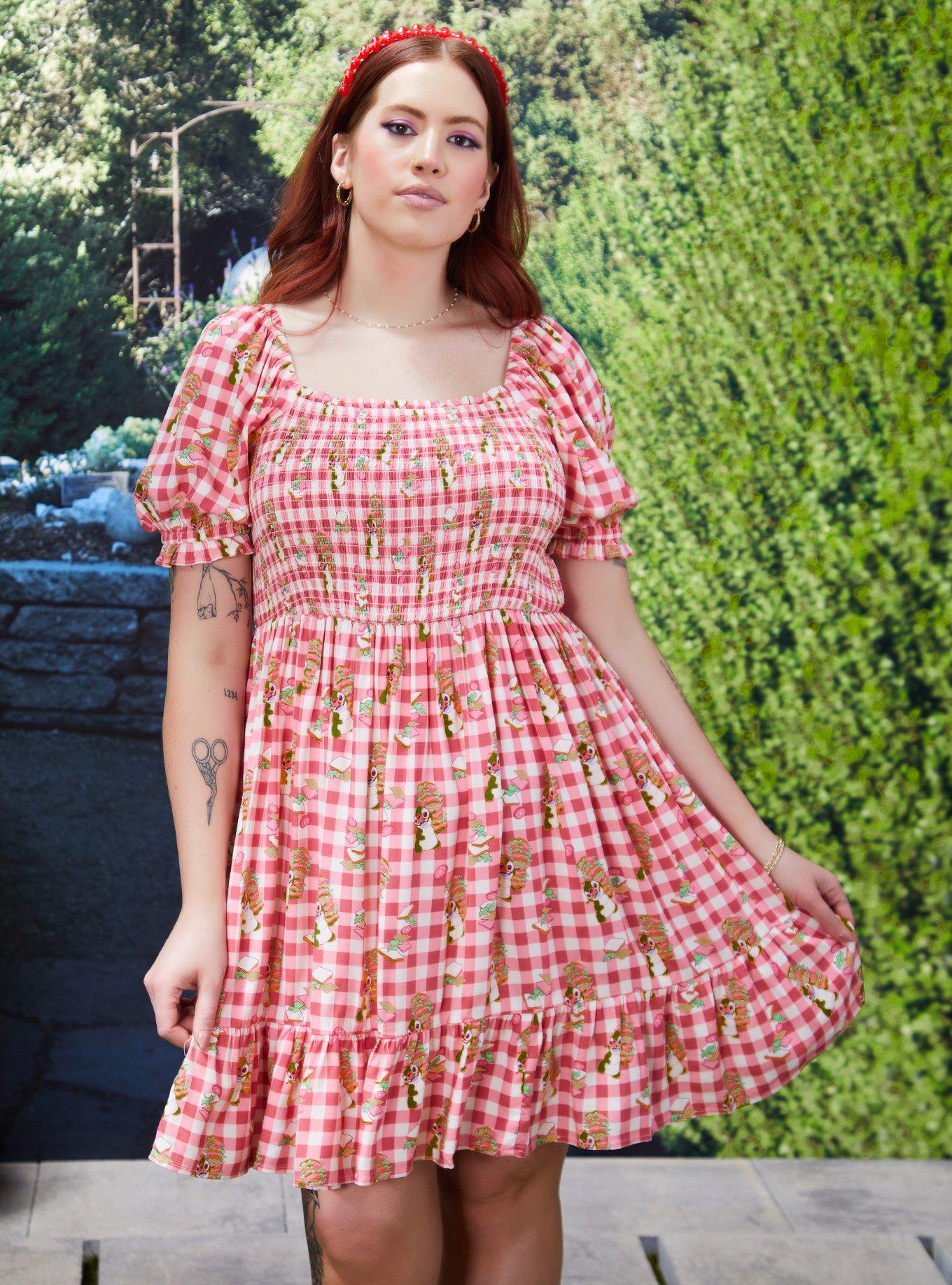 Disney Lilo & Stitch Reuben Gingham Plus Size Smock Dress, , hi-res