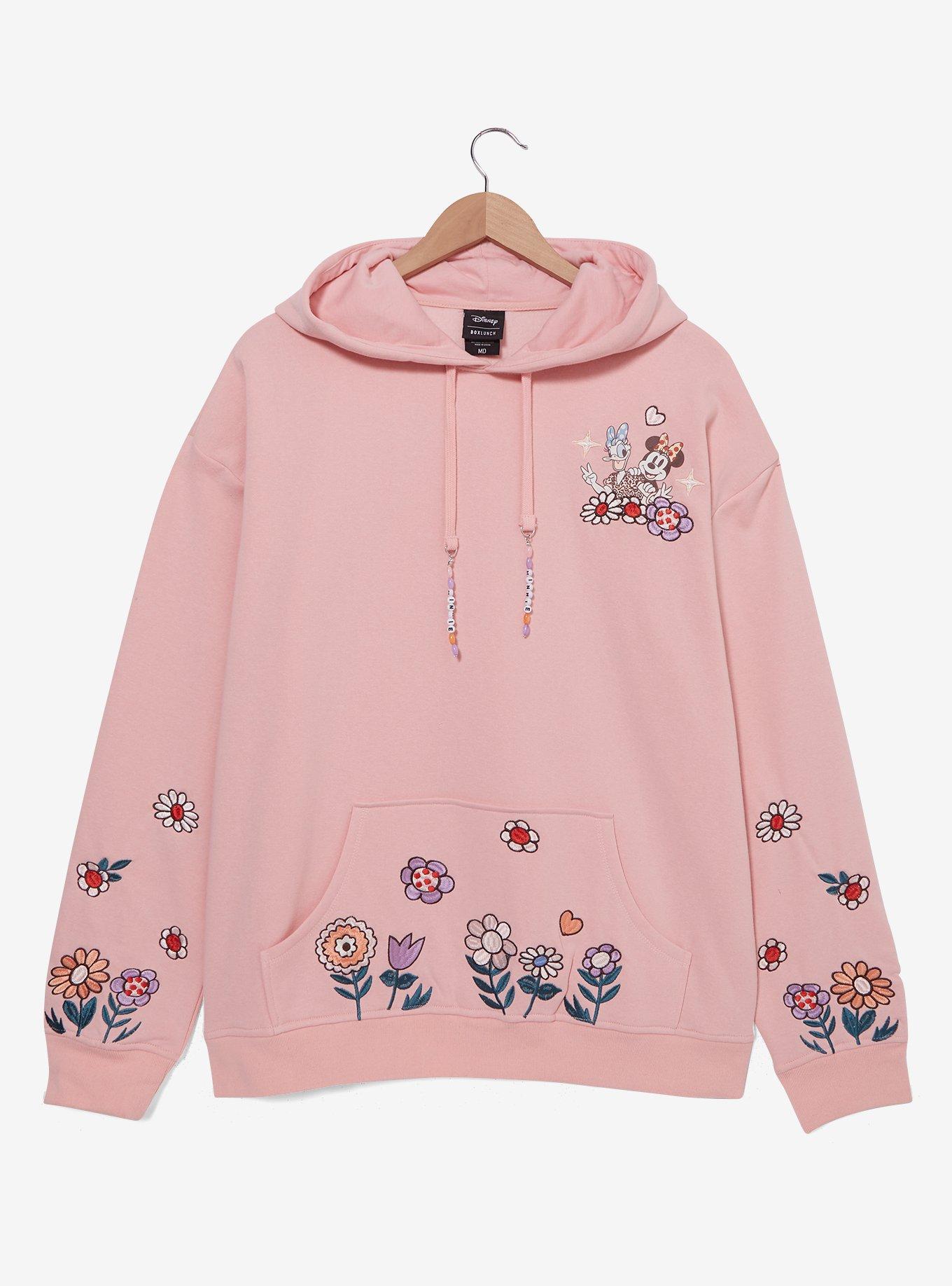 Disney Minnie & Daisy Floral Beaded Hoodie — BoxLunch Exclusive