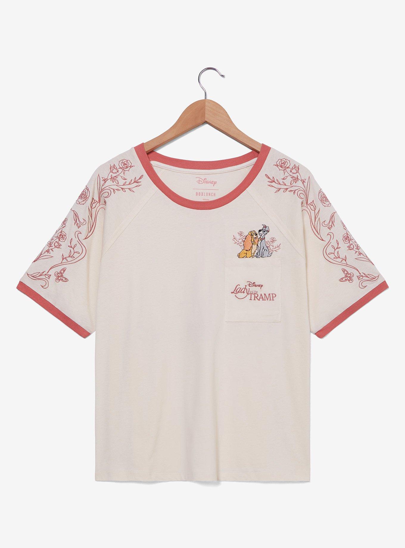 Disney Lady and the Tramp Floral Women's T-Shirt — BoxLunch Exclusive, , hi-res