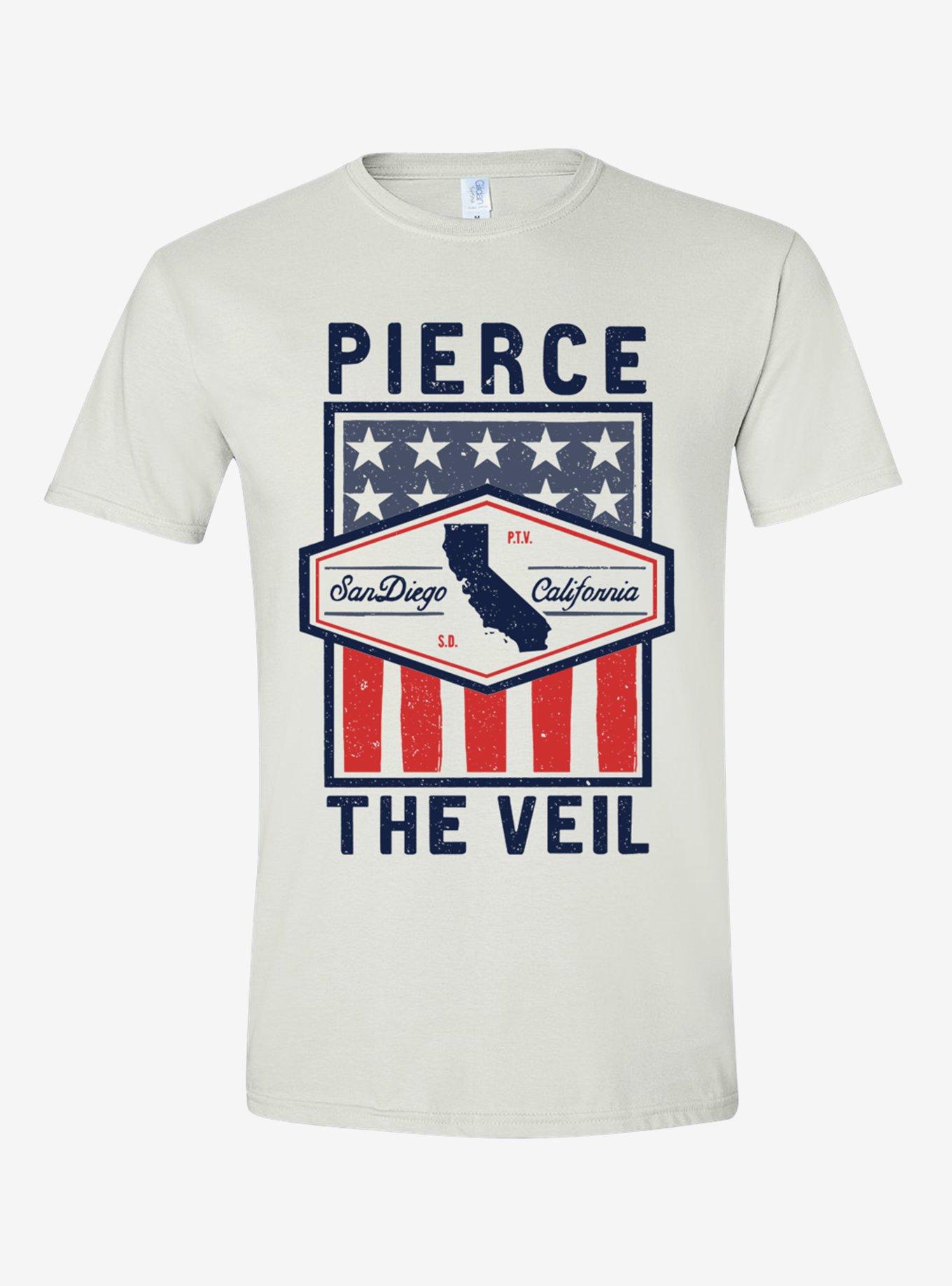 Pierce The Veil San Diego U.S. Flag T-Shirt, , hi-res