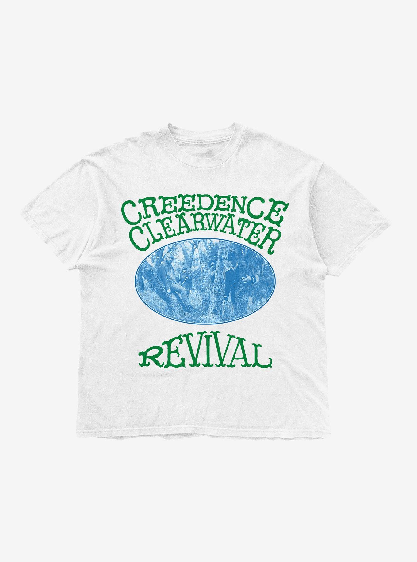 Creedence Clearwater Revival Oval Album Cover T-Shirt, BRIGHT WHITE, hi-res