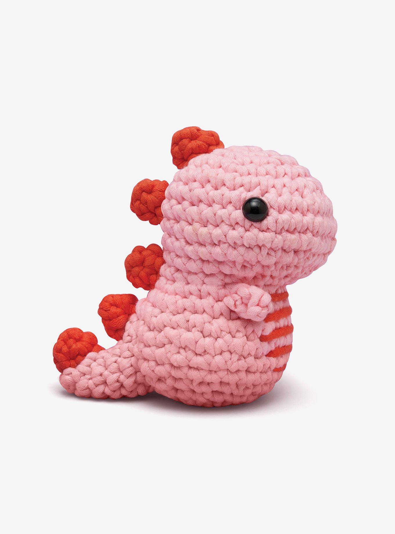 The Woobles Fred the Dinosaur Valentine's Day Crochet Kit, , hi-res