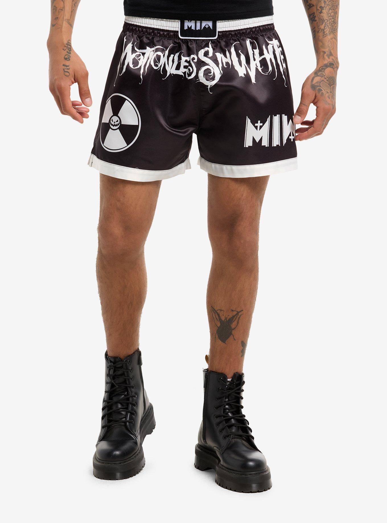Motionless In White Logos Girls Boxing Shorts Hot Topic