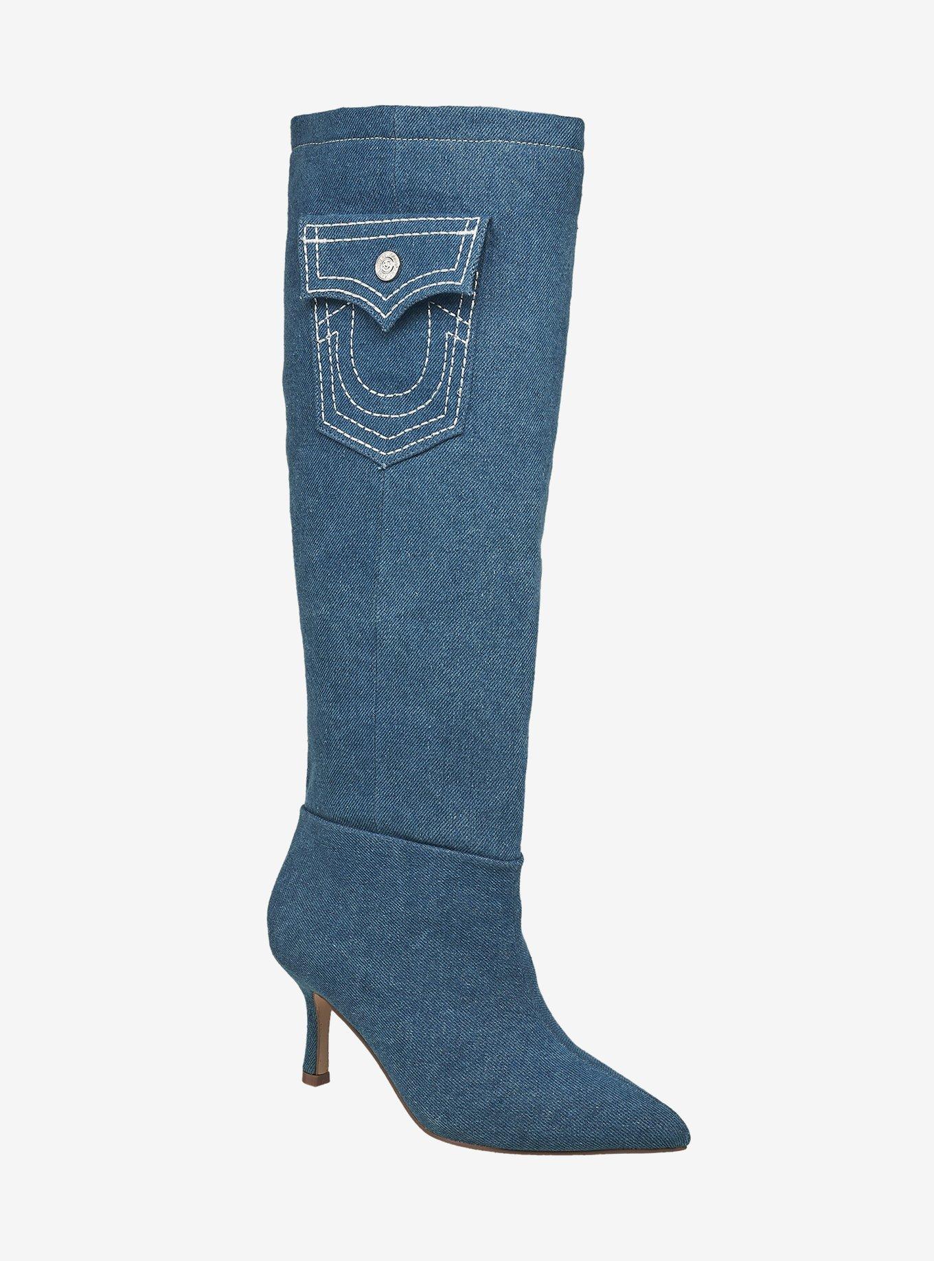 Tall Denim Boot Hot Topic
