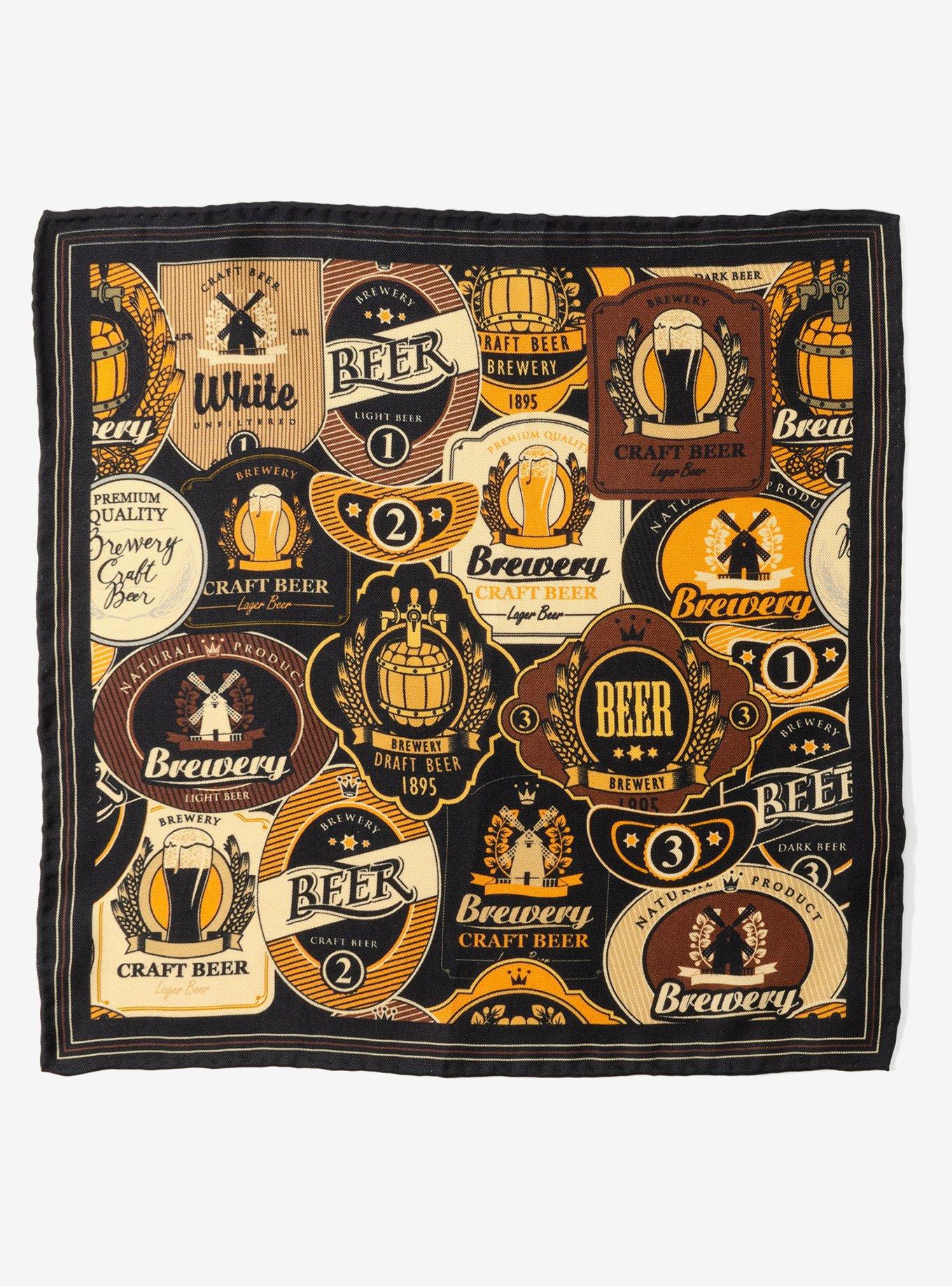 Beer Aficionado Silk Pocket Square, , hi-res