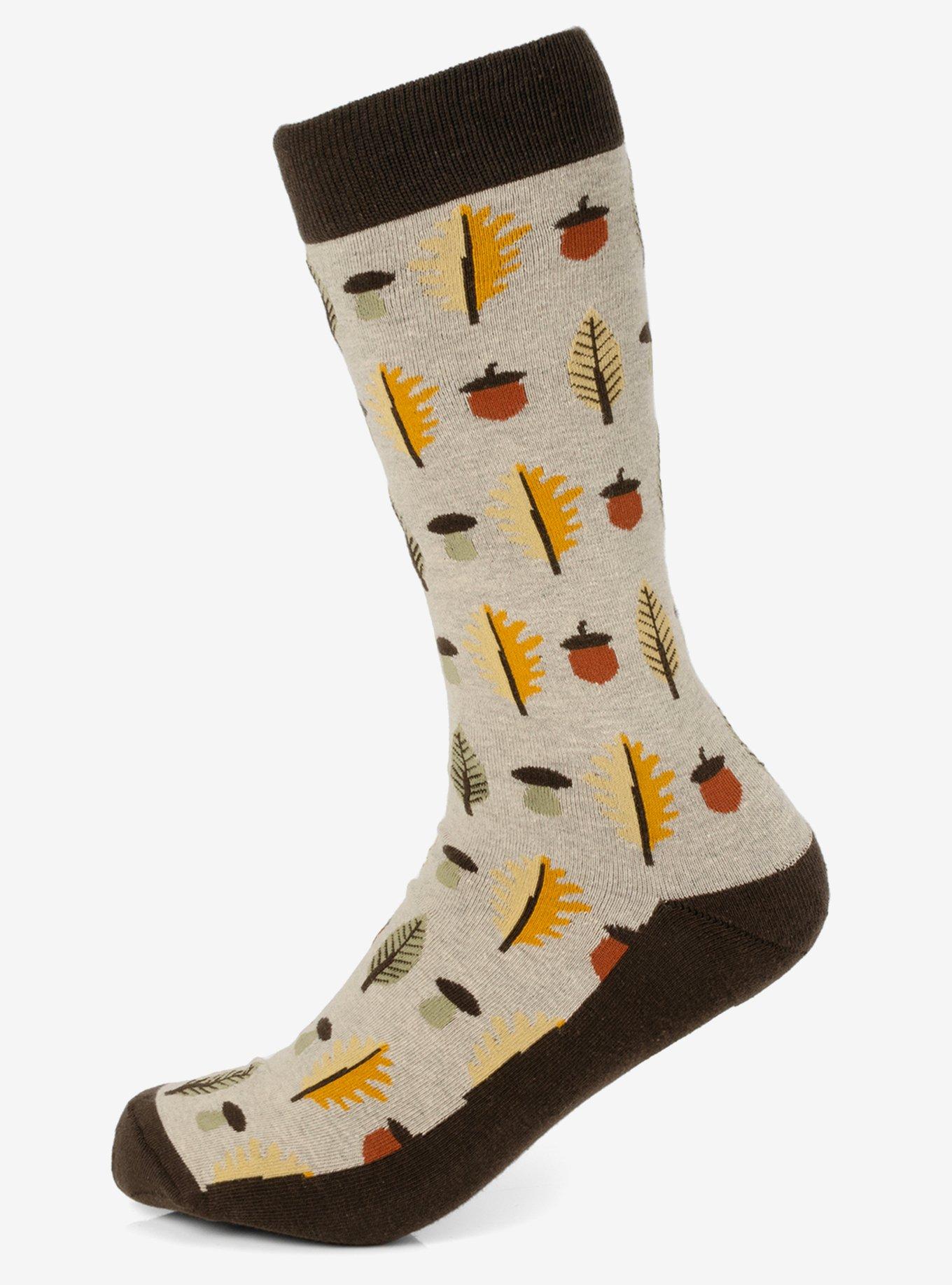 Autumn Air Tan Men's Socks, , hi-res